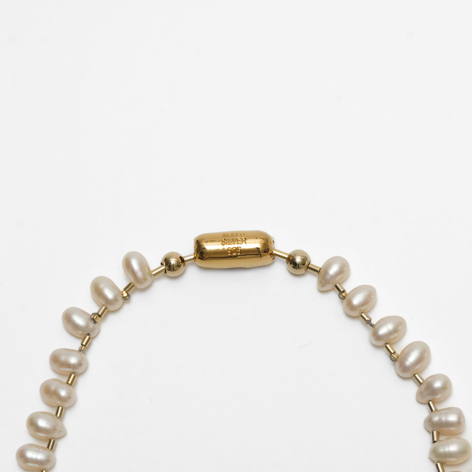 LIMITED COLLECTION【Baroque pearl ball chain necklace (Cleopatra /gold )】