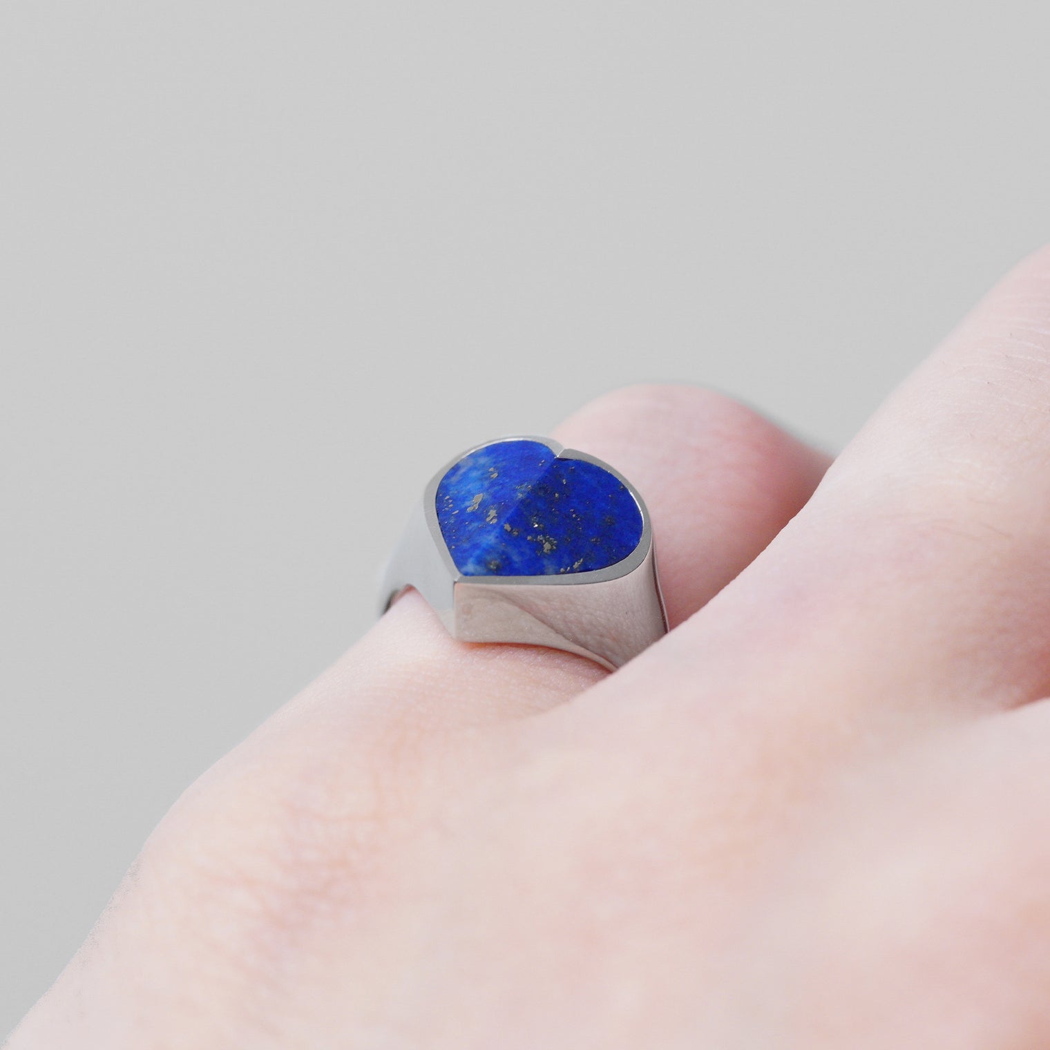 mini Heart ring (Lapis lazuli)