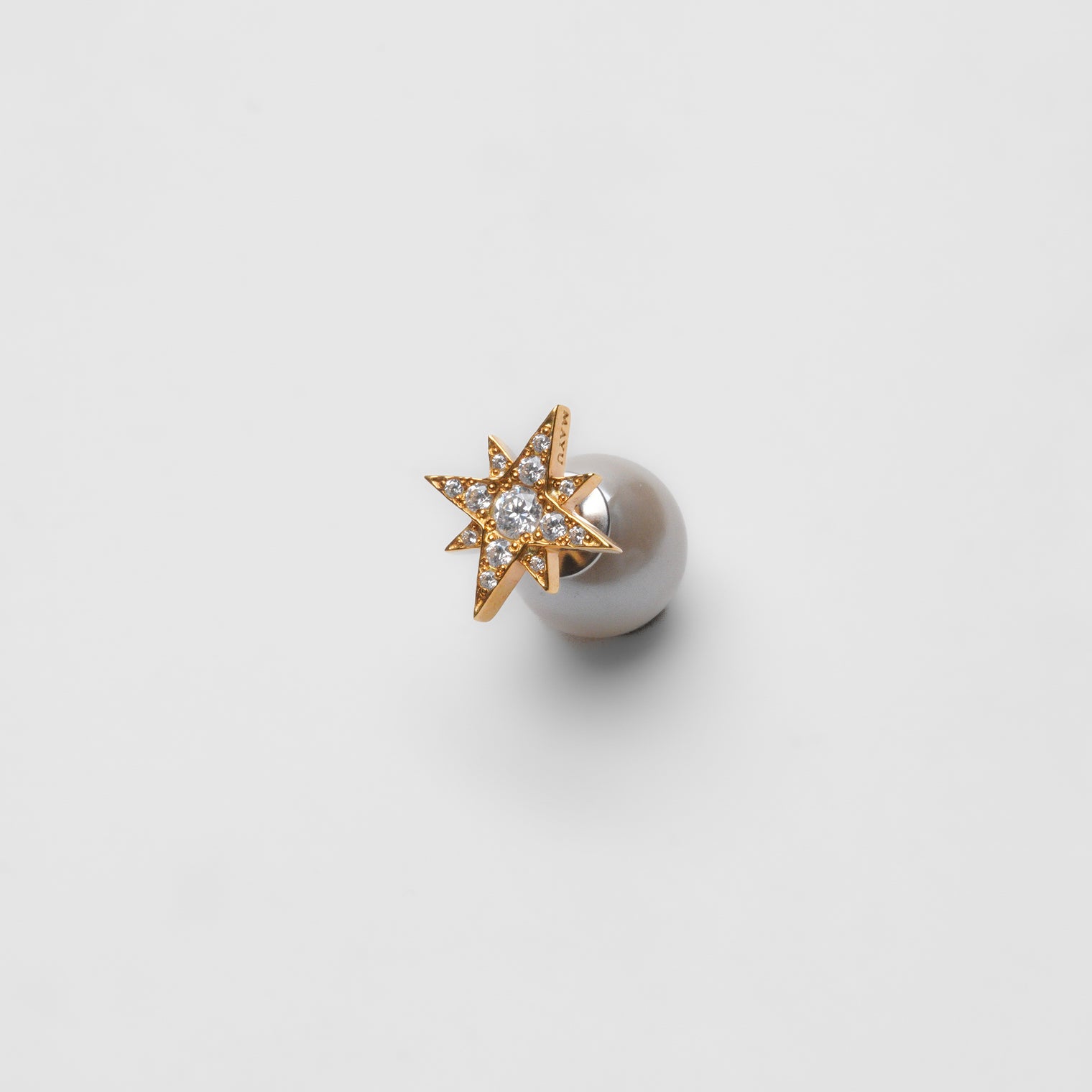 little star pierce (gold / cubic zirconia)