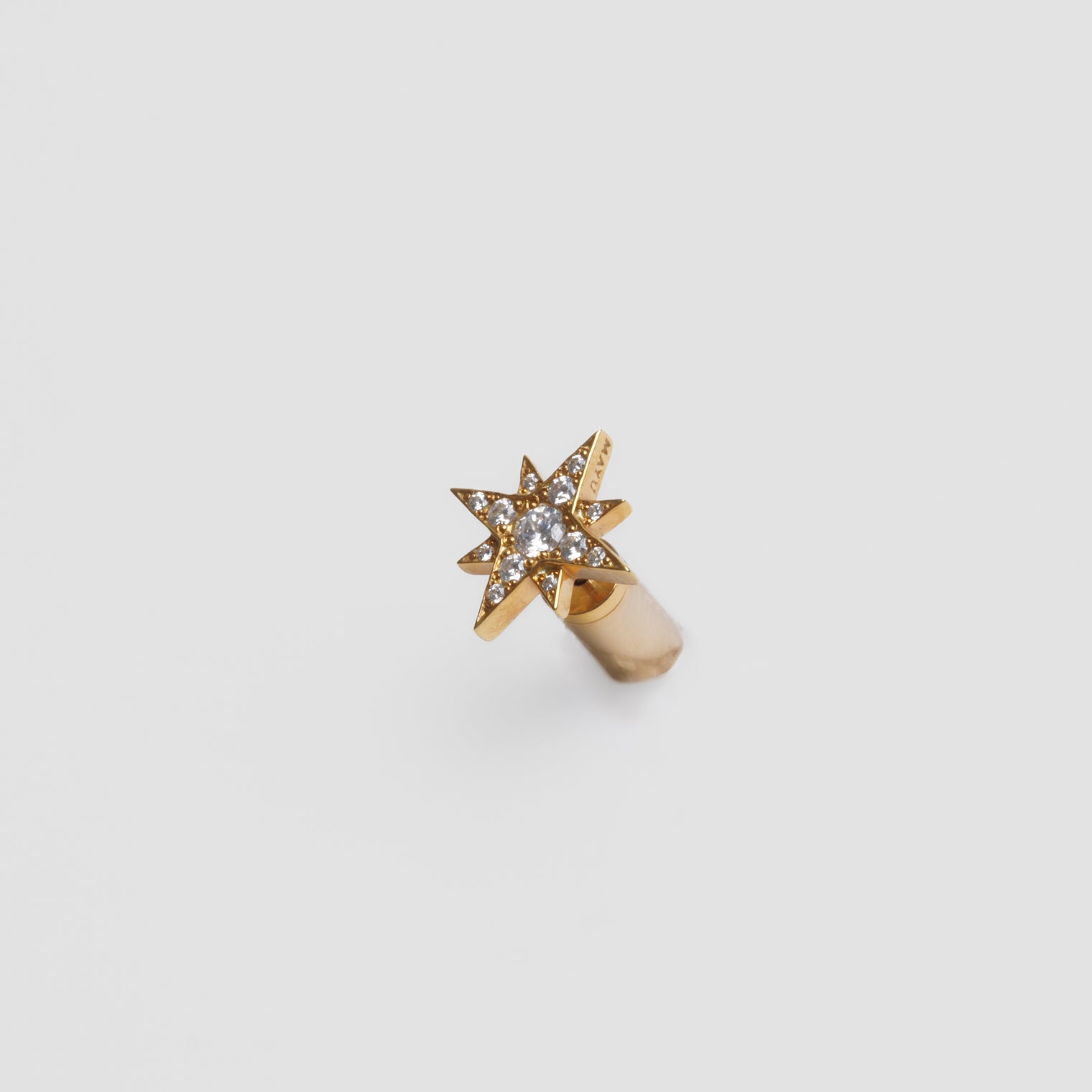little star pierce (gold / cubic zirconia)