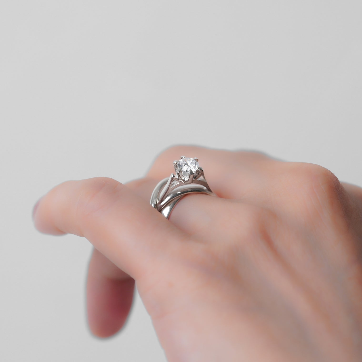 Triple ring solitaire