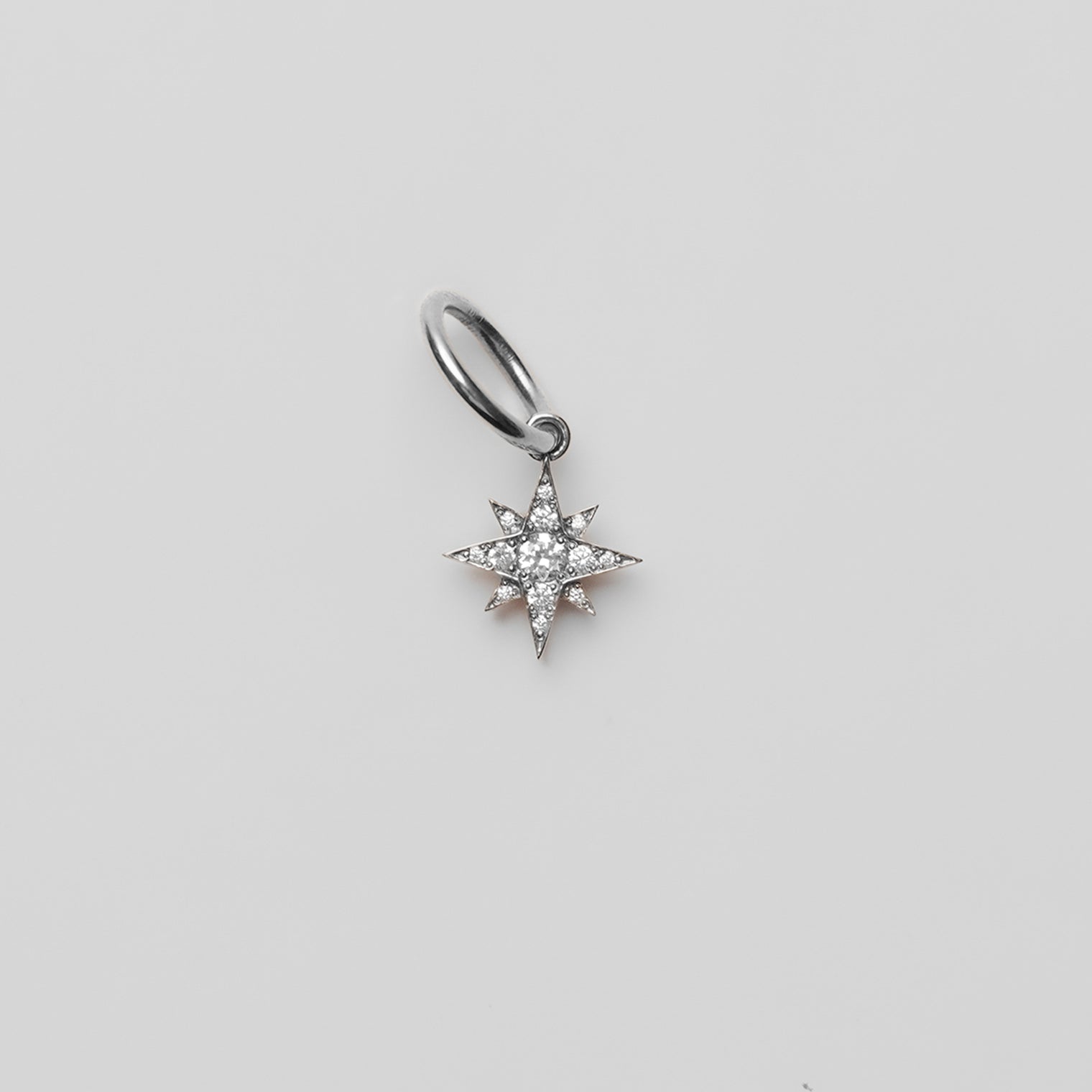 【NEW】little star charm (reversible / silver / cubic zirconia)