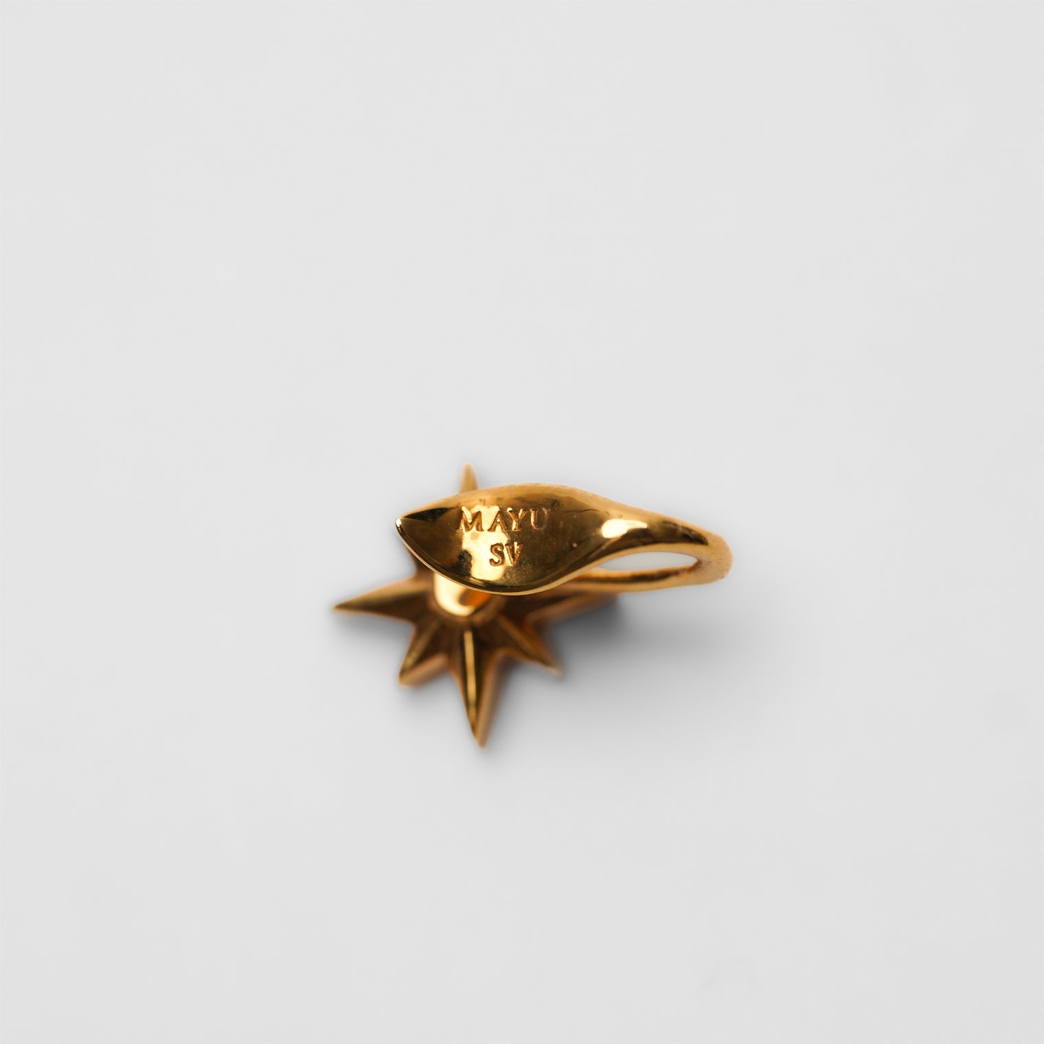 little star earring (gold / cubic zirconia)