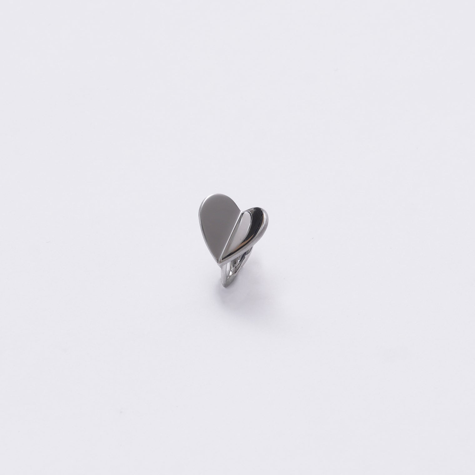 Small heart earring ( Silver )