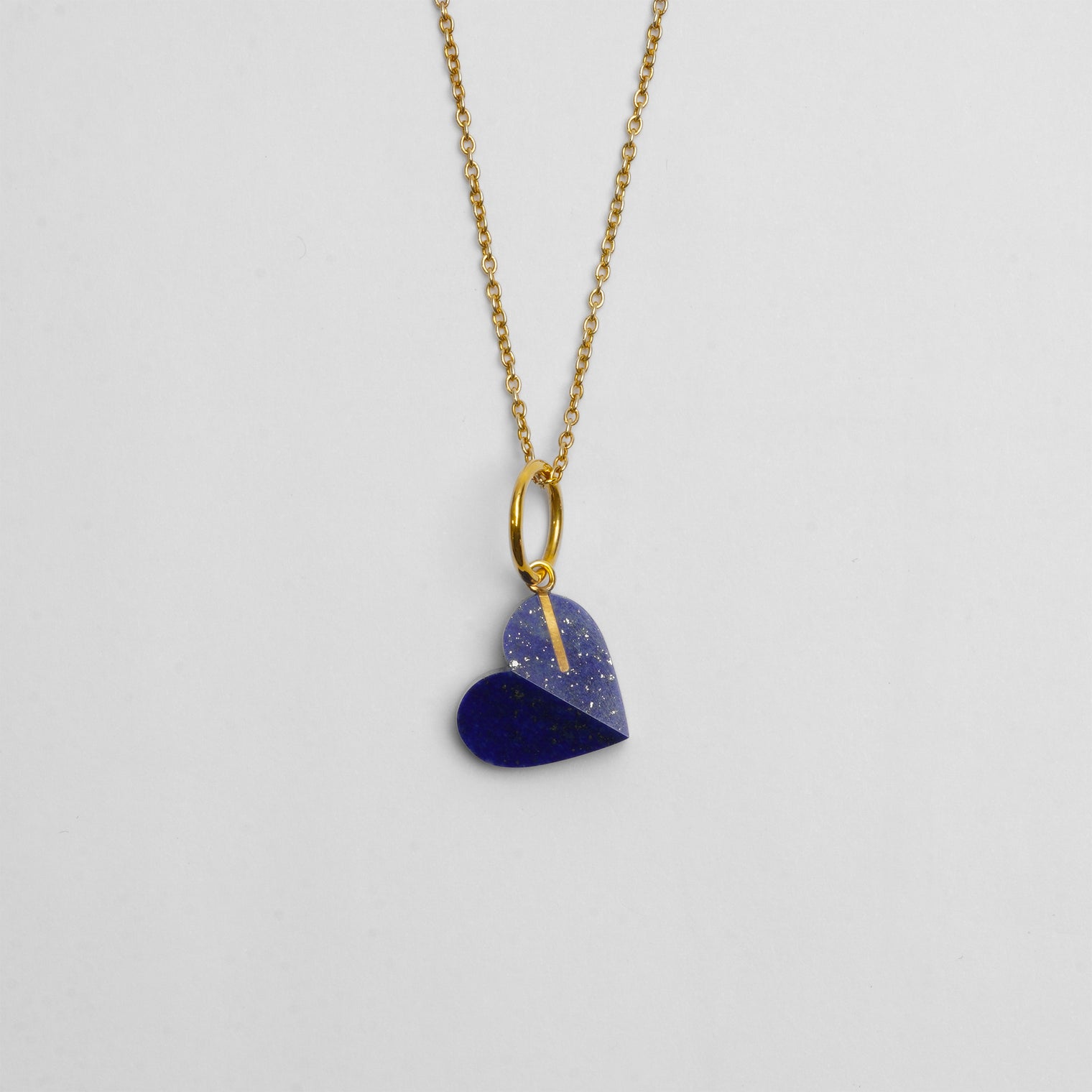 【 One of a kind 】Heart charm (Lapis lazuli)