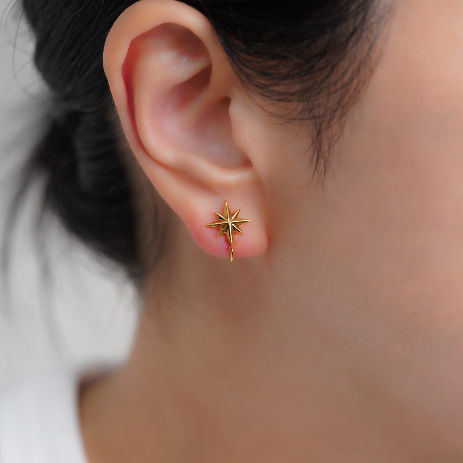 little star earring (gold)