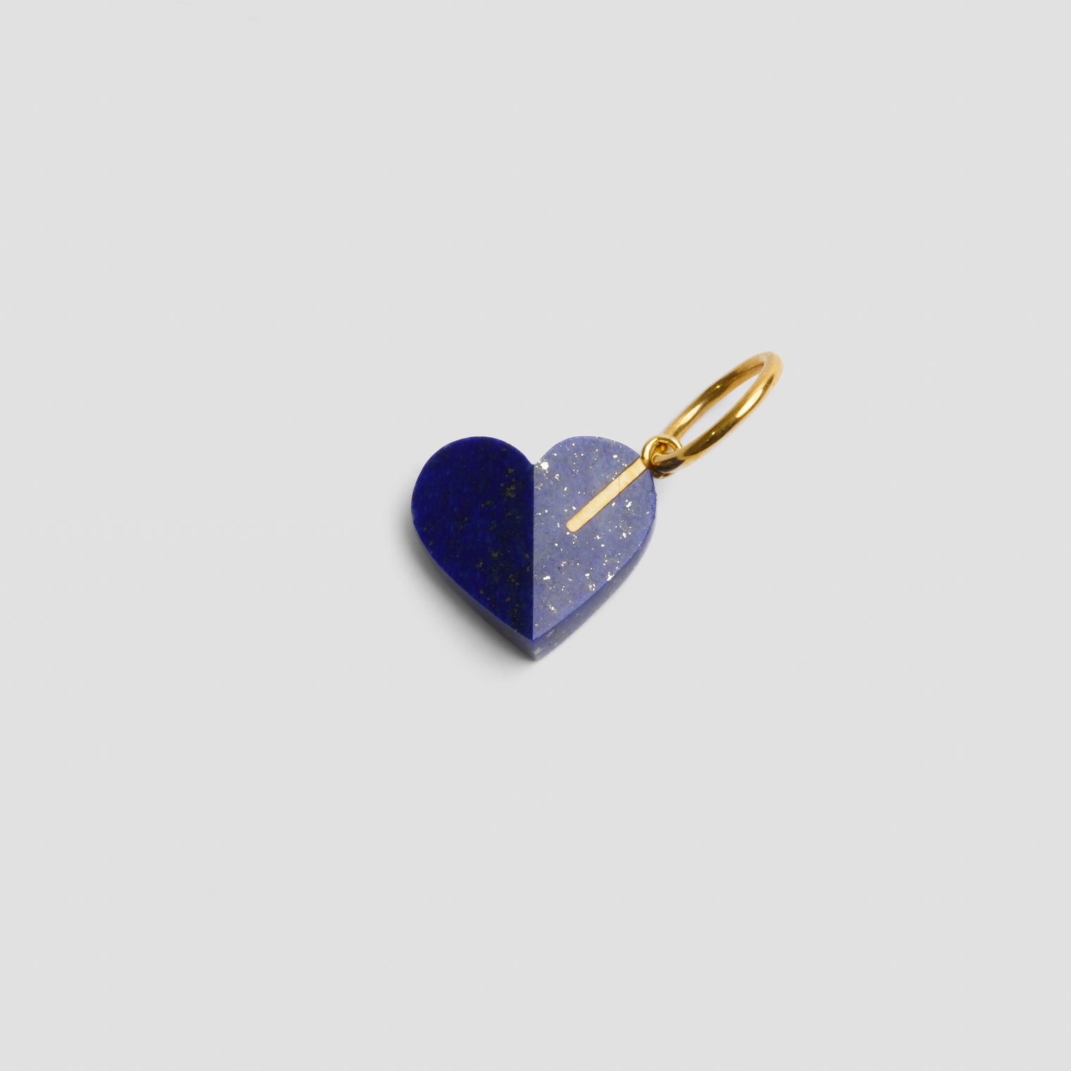 【 One of a kind 】Heart charm (Lapis lazuli)