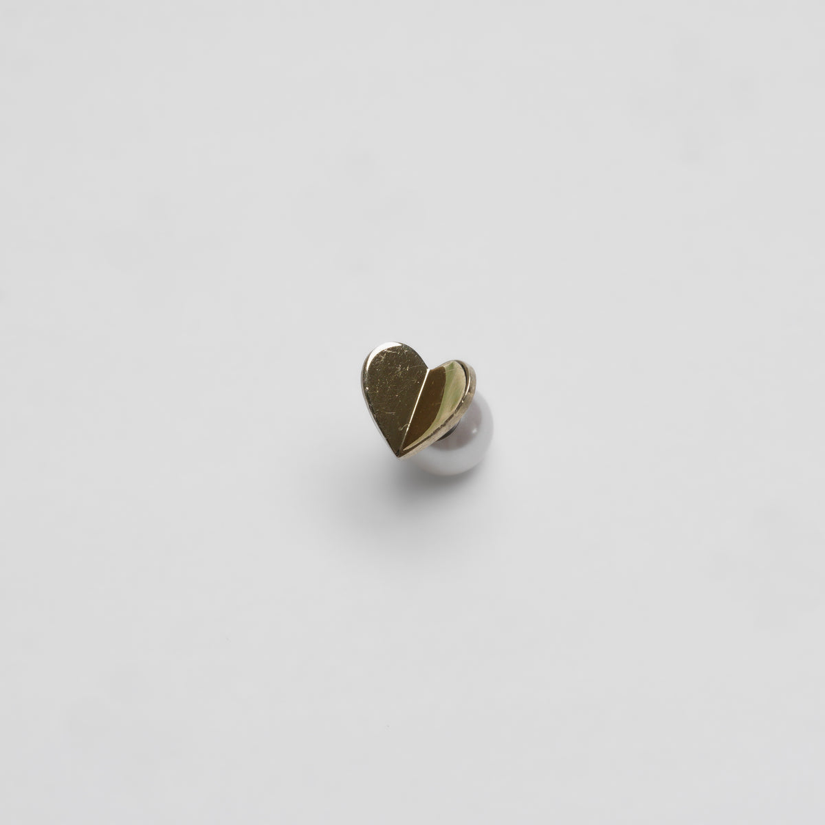 【an-other】Tiny heart pierce (gold)