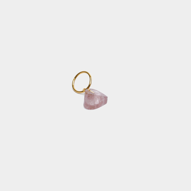 【 Limited Collection 】mini Heart charm ( Strawberry quartz )