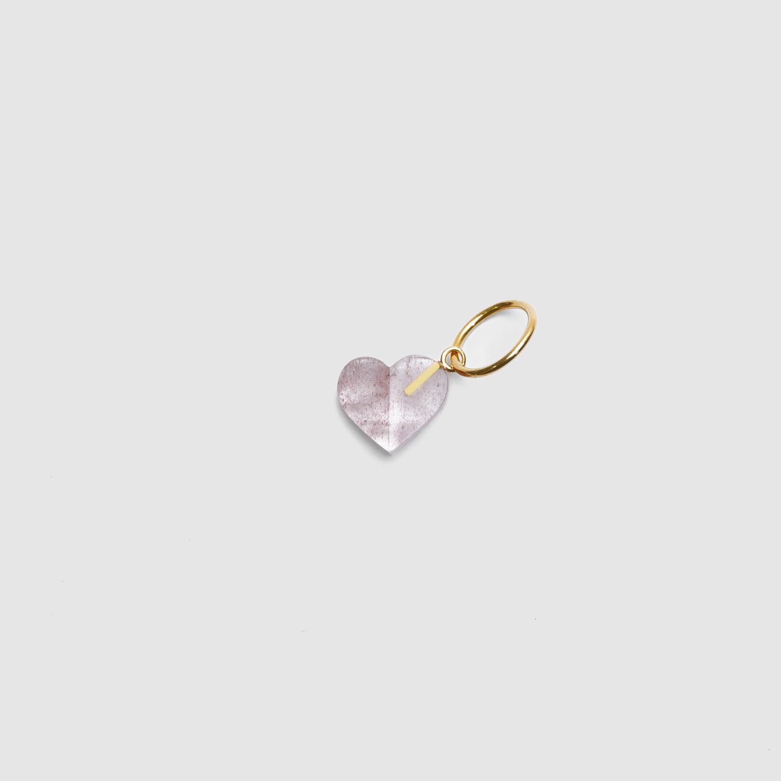 【 Limited Collection 】mini Heart charm ( Strawberry quartz )