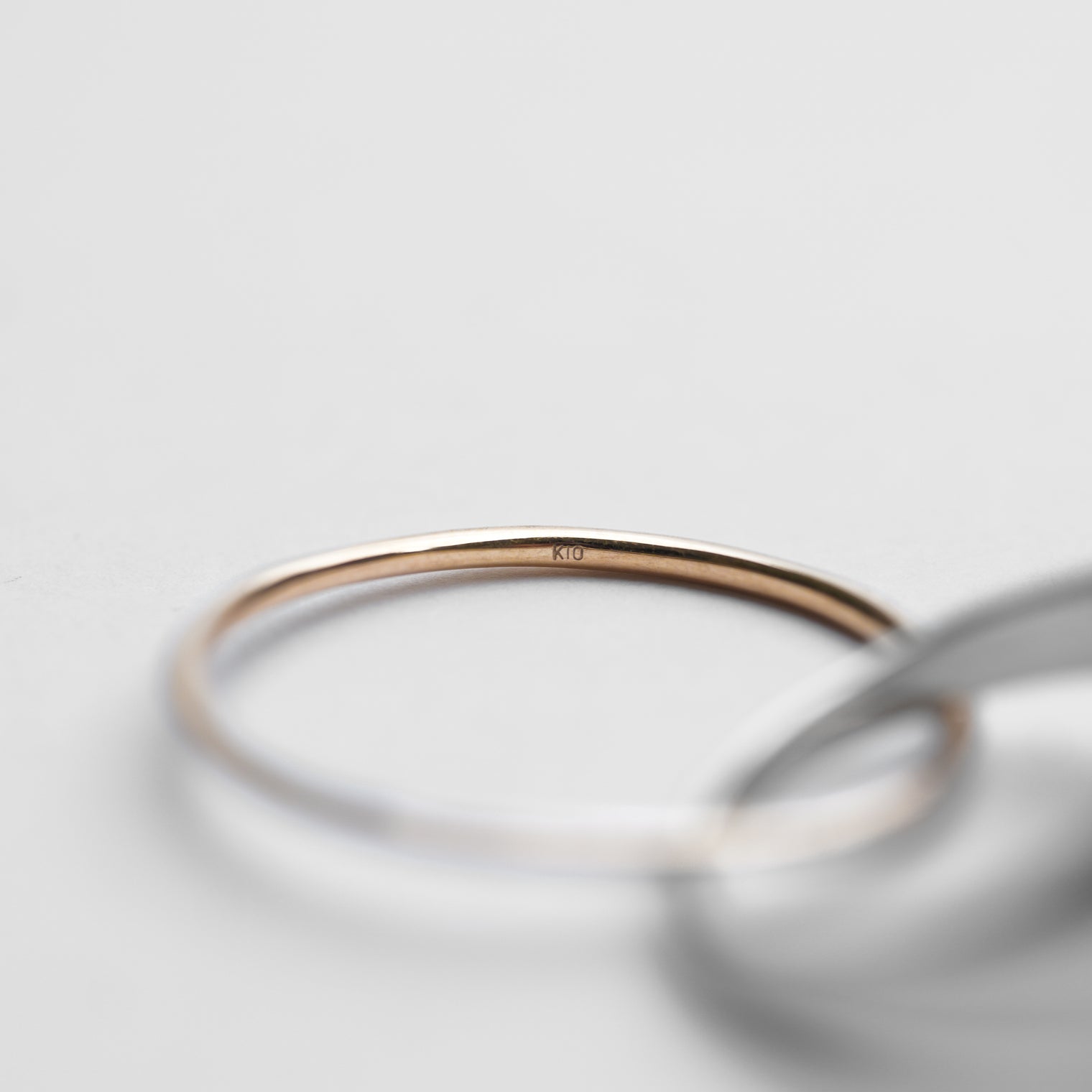 Double ring signet / k10