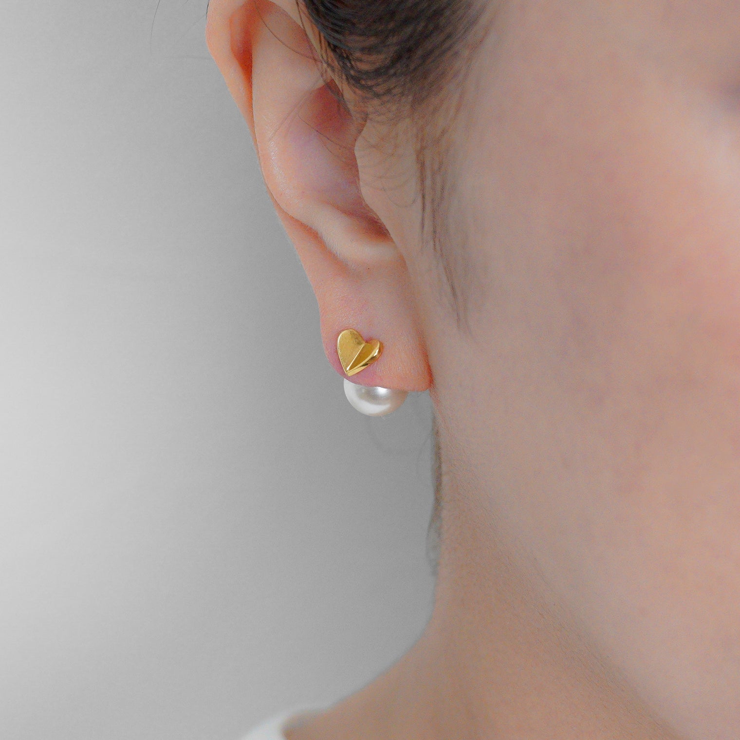 Tiny heart pierce (gold)