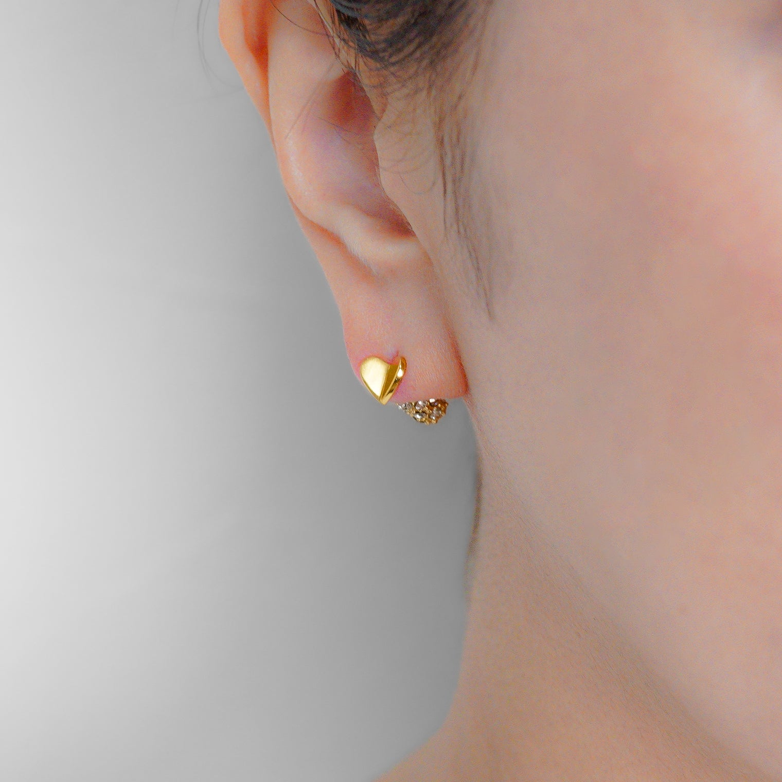 Tiny heart pierce (gold)