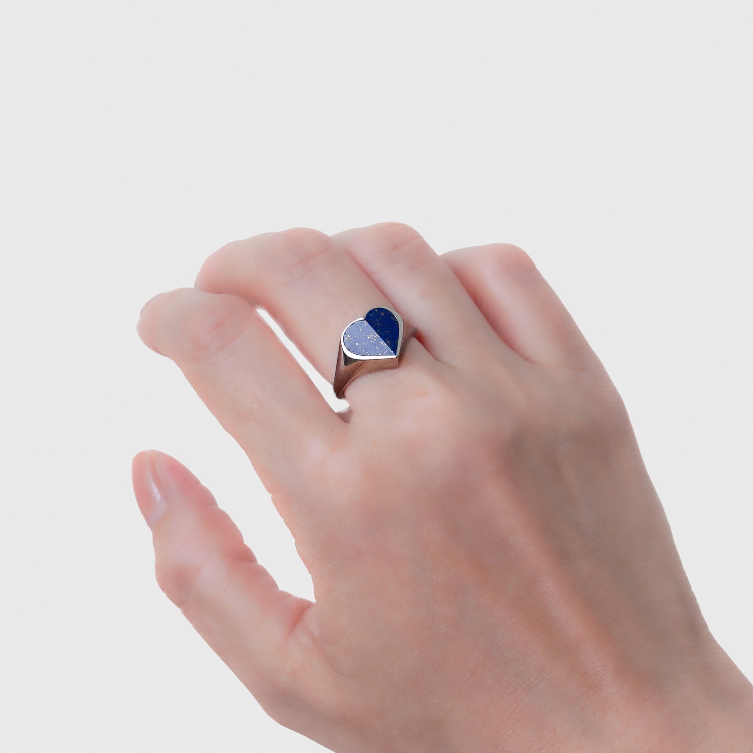 mini Heart ring (Lapis lazuli)
