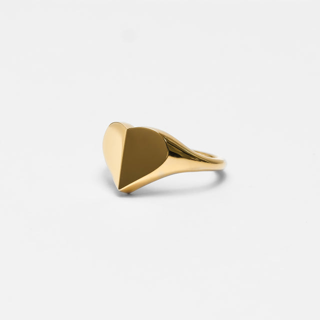 Heart signet ring ( gold )