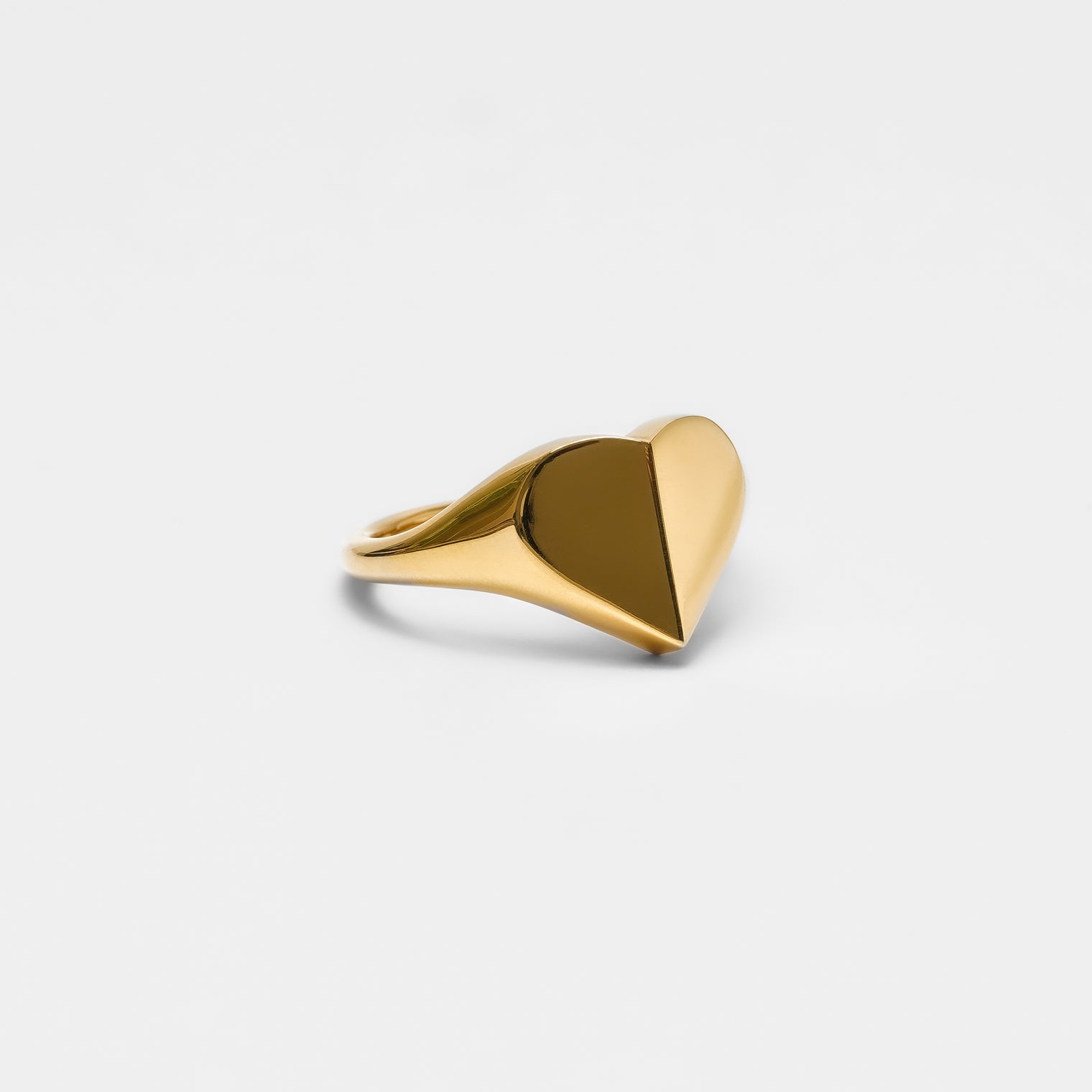 Heart signet ring ( gold )
