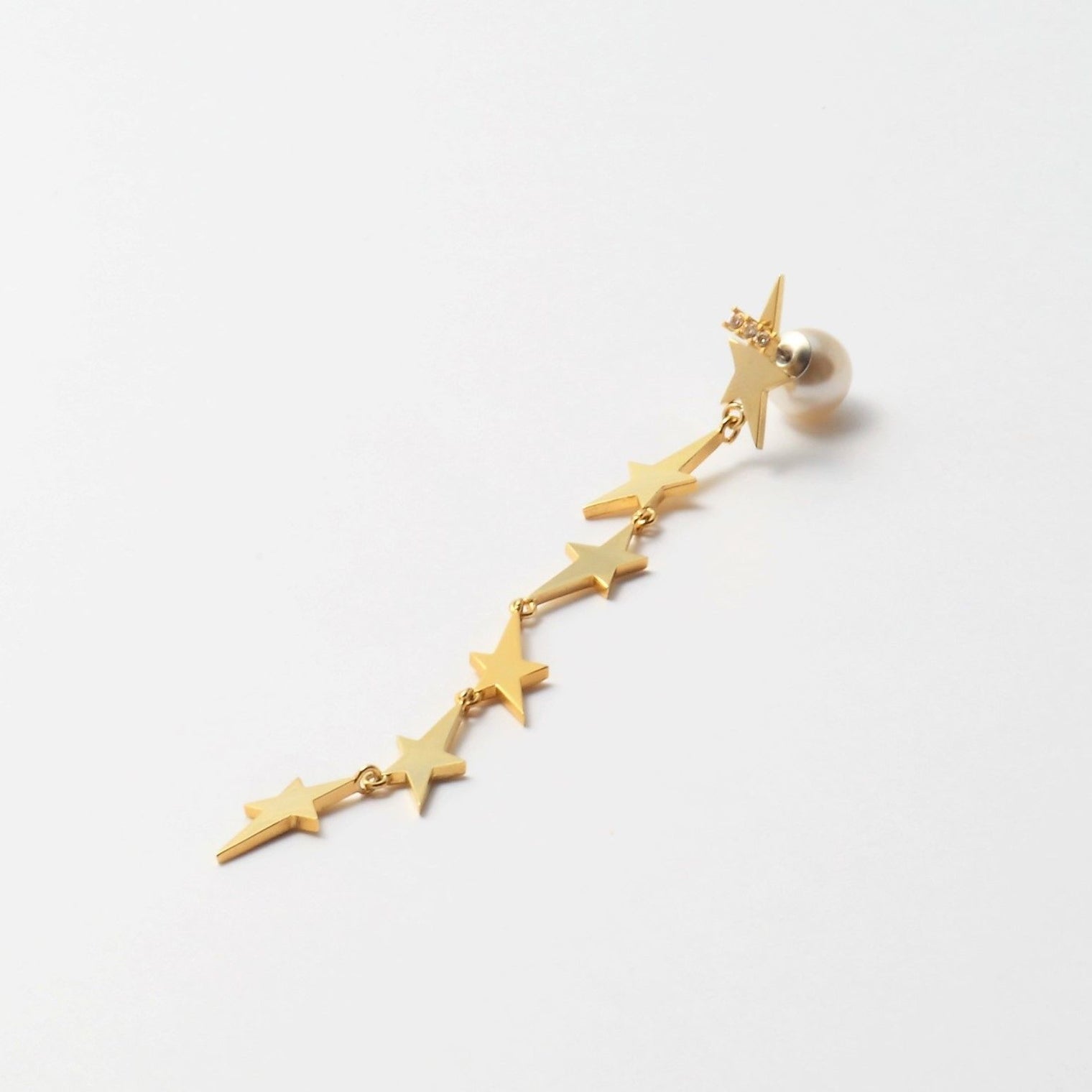 2way star pierce(6star/cubiczirconia/9㎜ pearl catch)