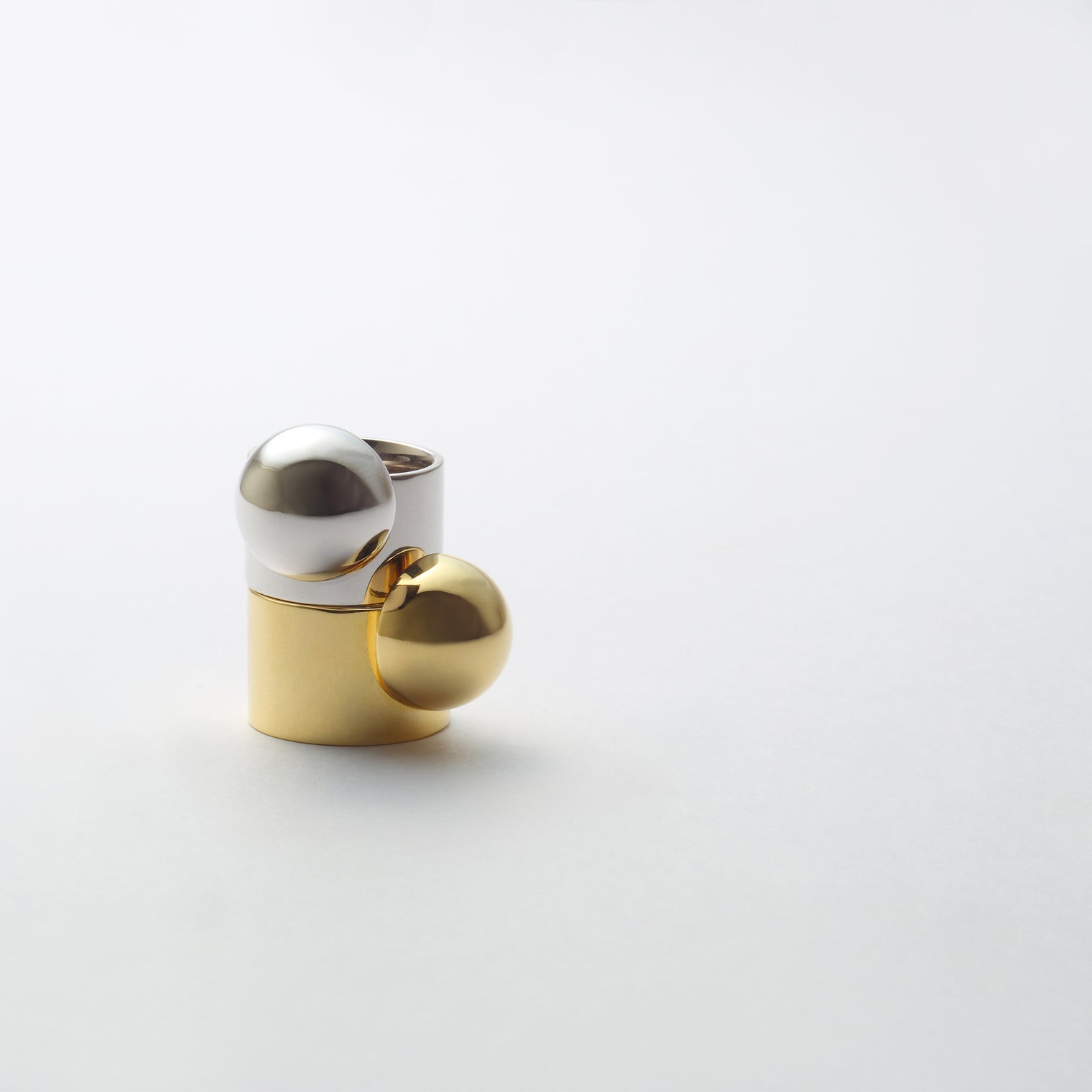 Hemisphere ring (silver)