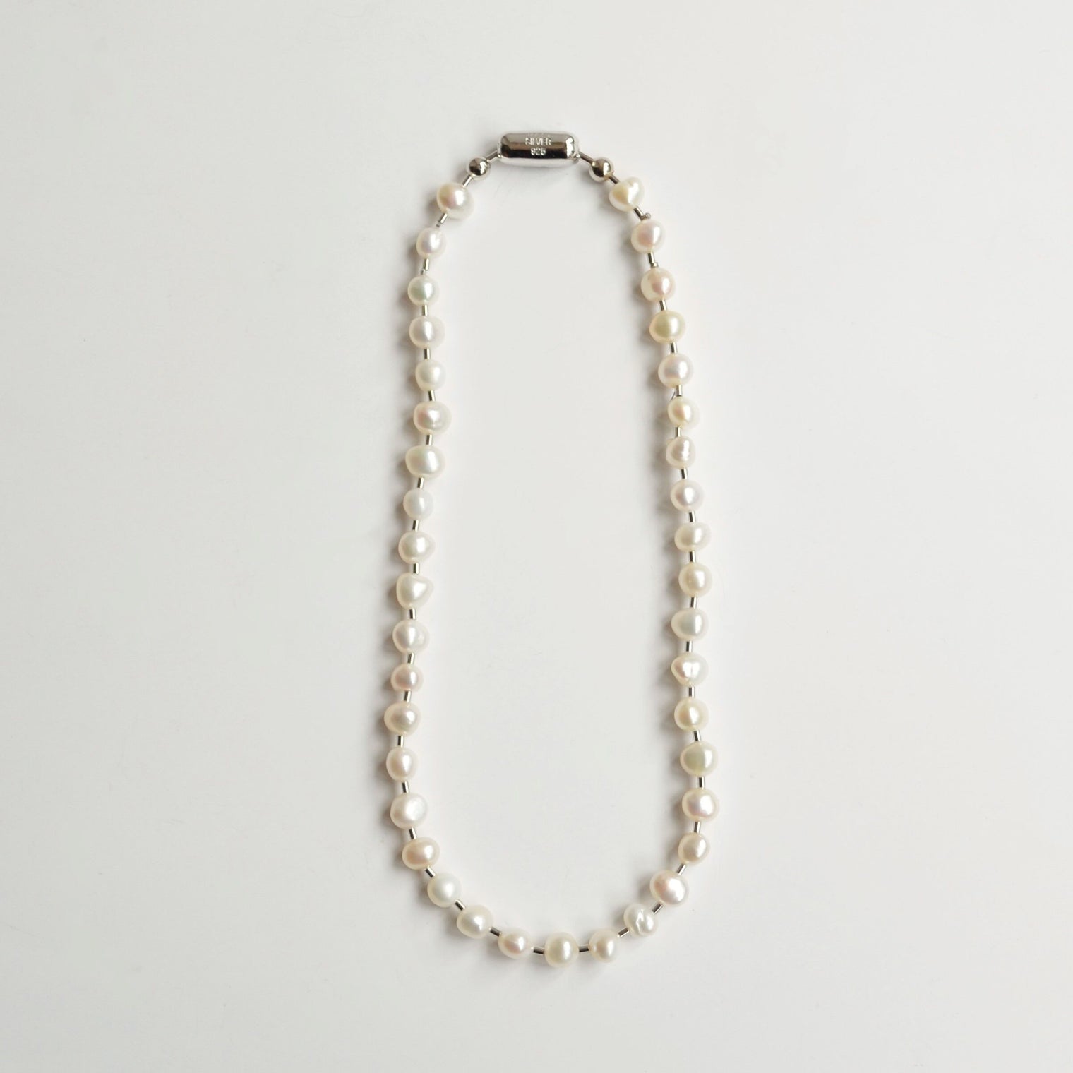 LIMITED COLLECTION 【Freshwater pearl ball chain necklace (small)】