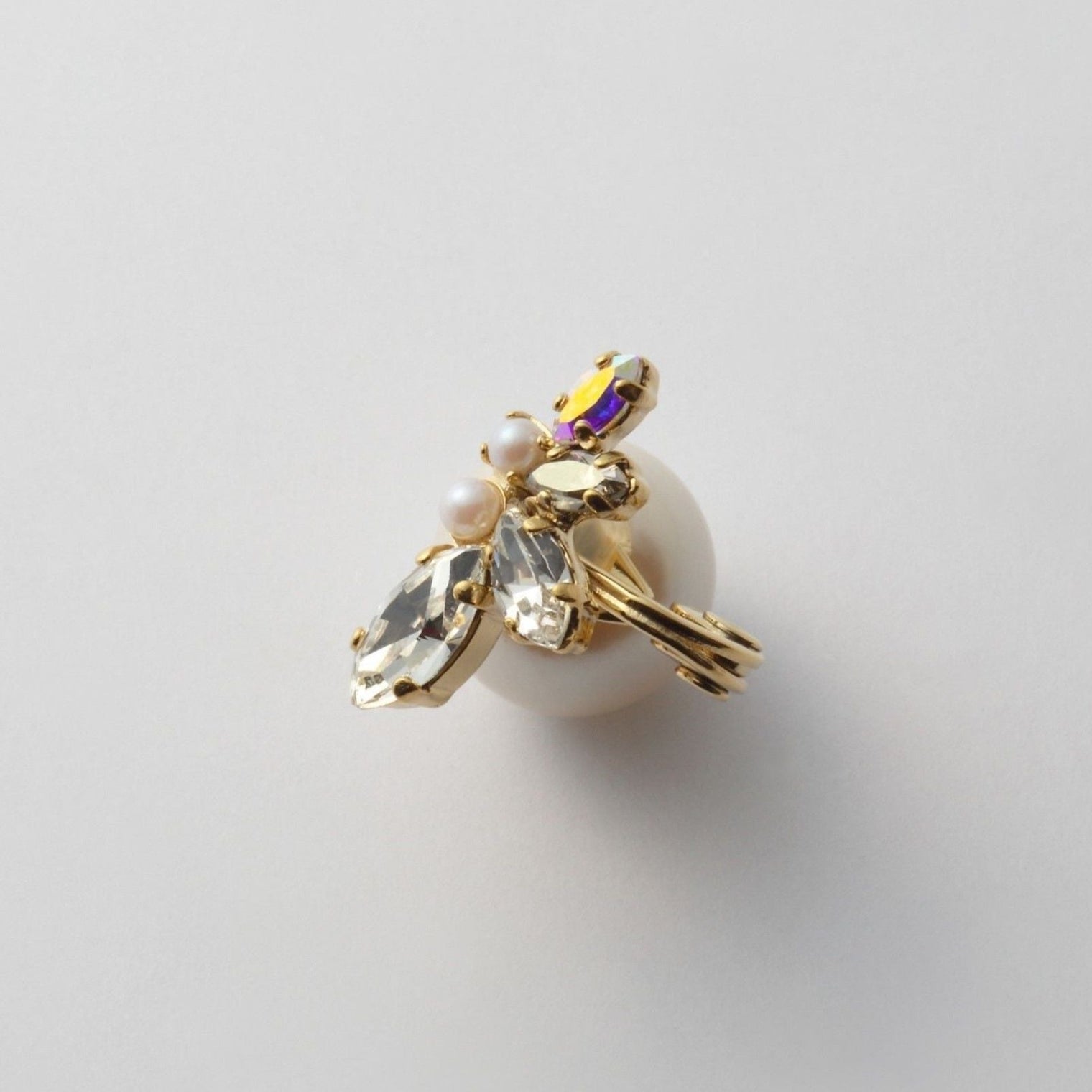 bijoux crystals pearl earring