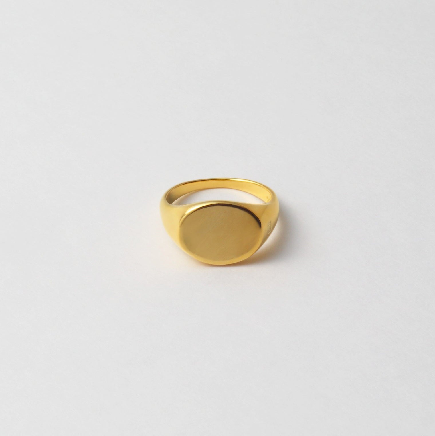 signet ring (horizontal / gold / silver925)