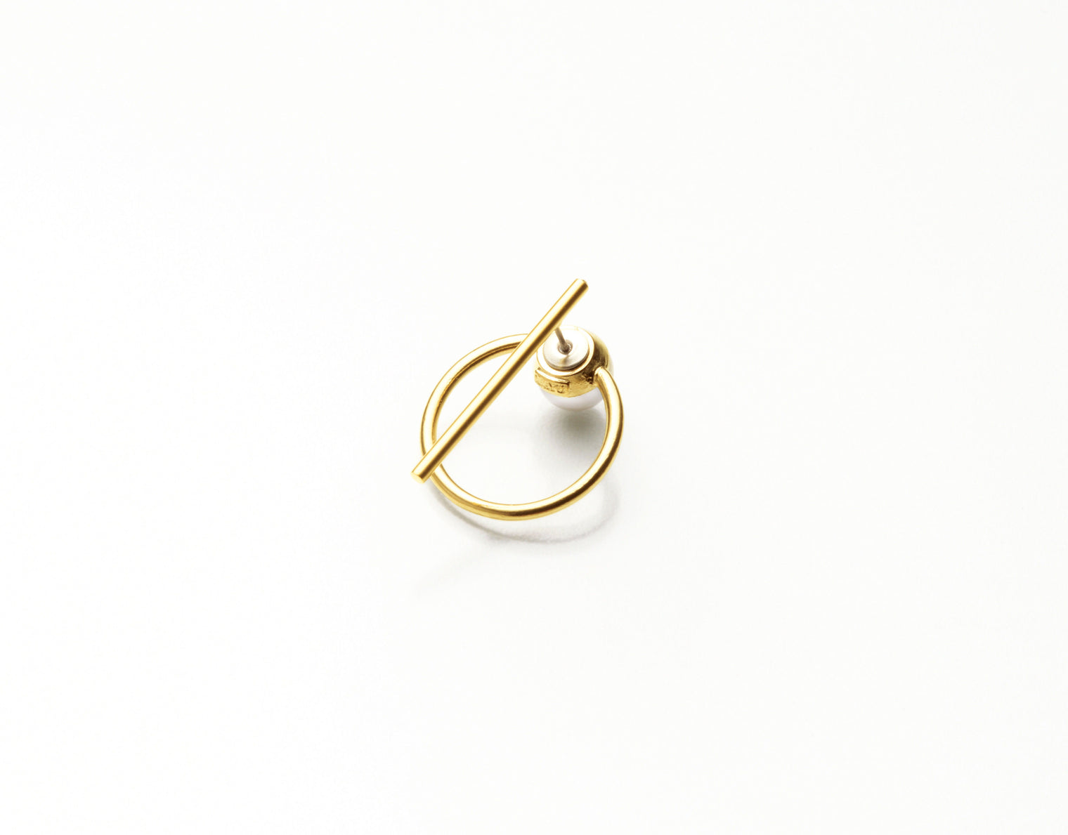 hoop catch pierce (30mm bar / 24mm hoop / gold)