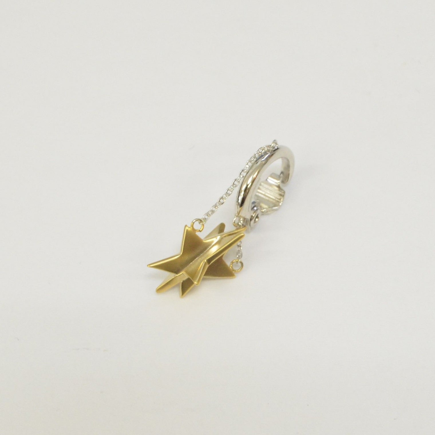 LIMITED COLLECTION【Three-dimensional star earring (silver × gold)】