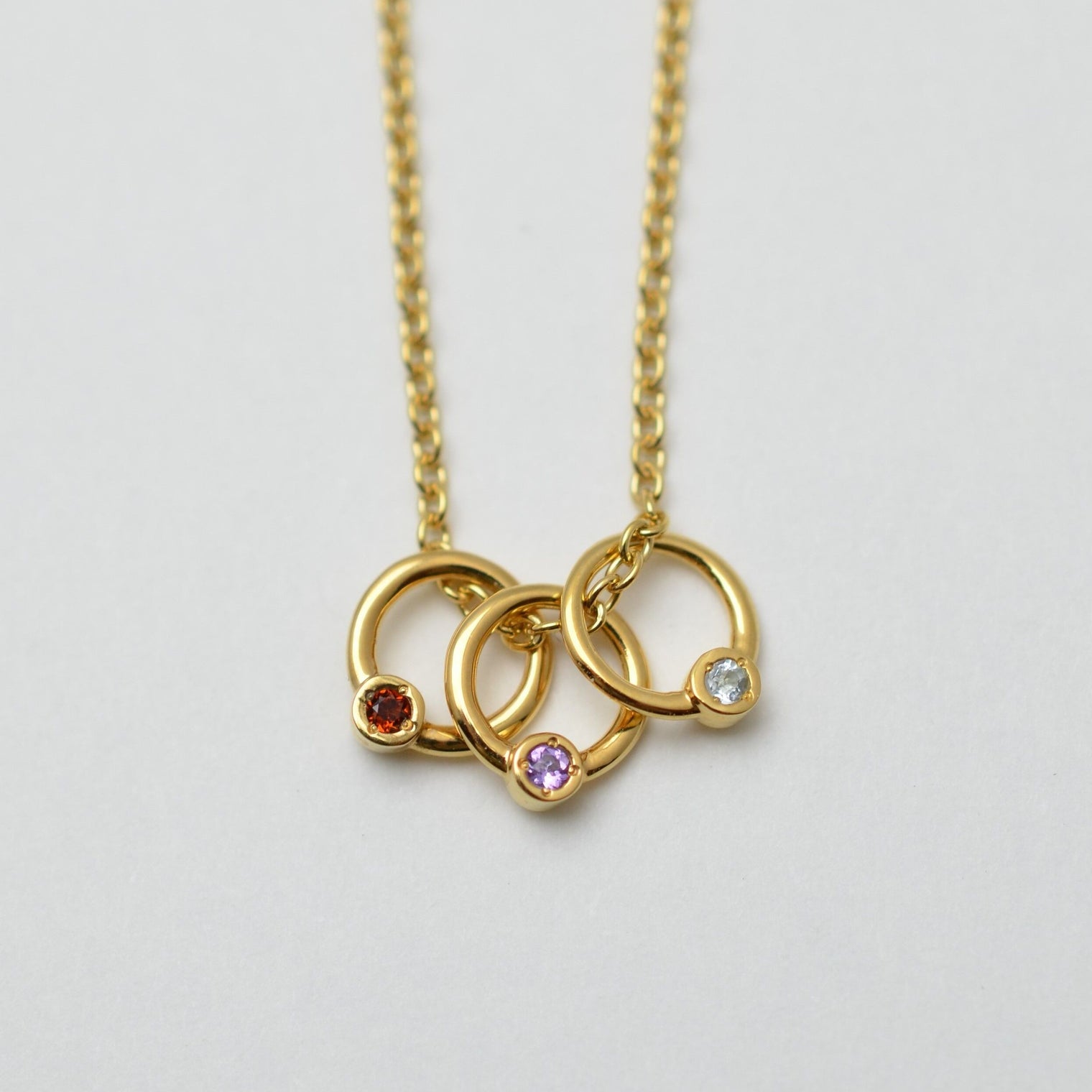 Birthstone ring charm 1-3