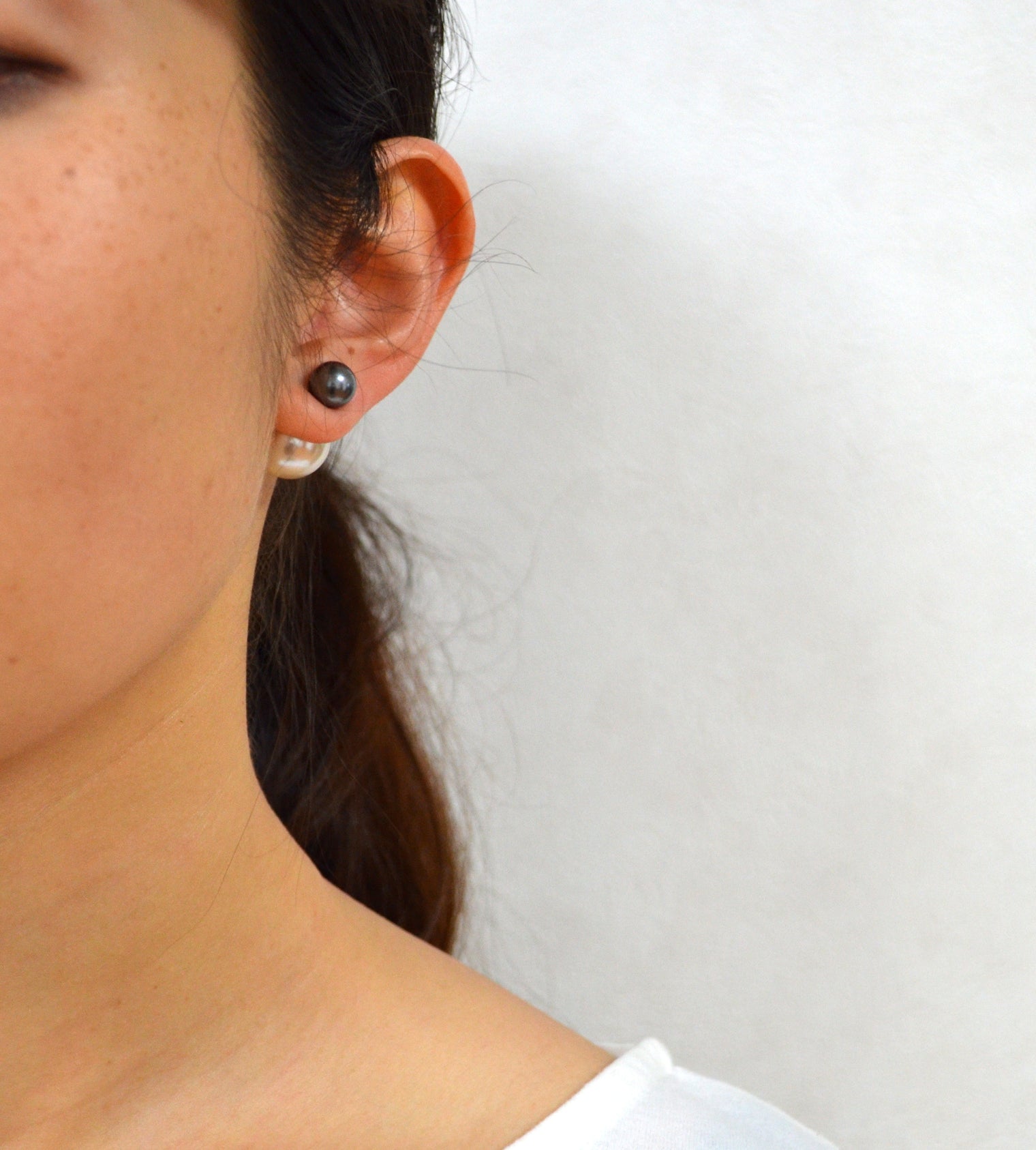 basic pearl rivets (8mm dark gray pearl × 14mm white pearl)