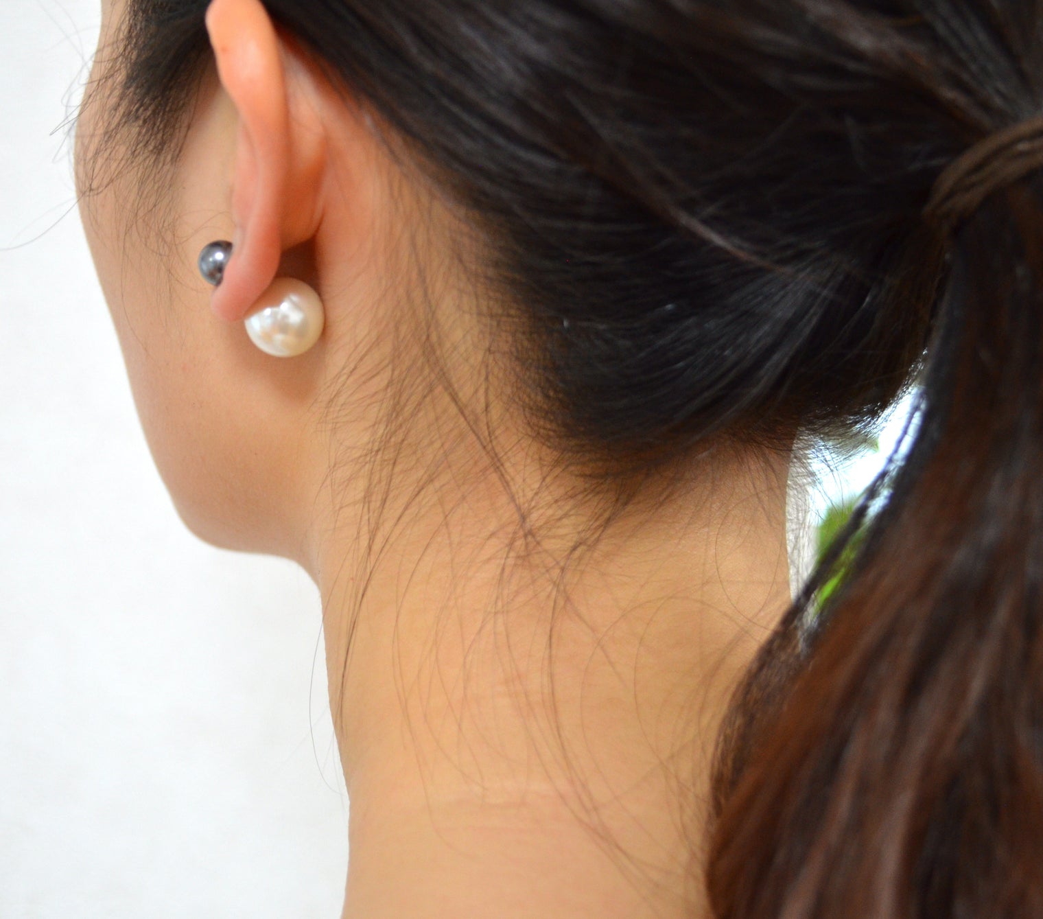 basic pearl rivets (8mm dark gray pearl × 14mm white pearl)