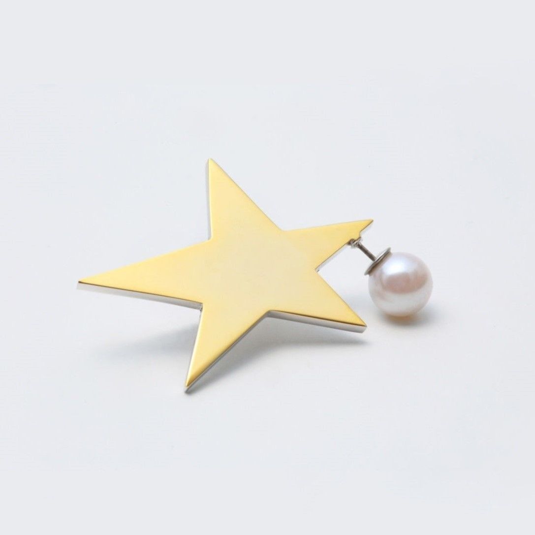 star pierce (reversible / large / gold×silver)
