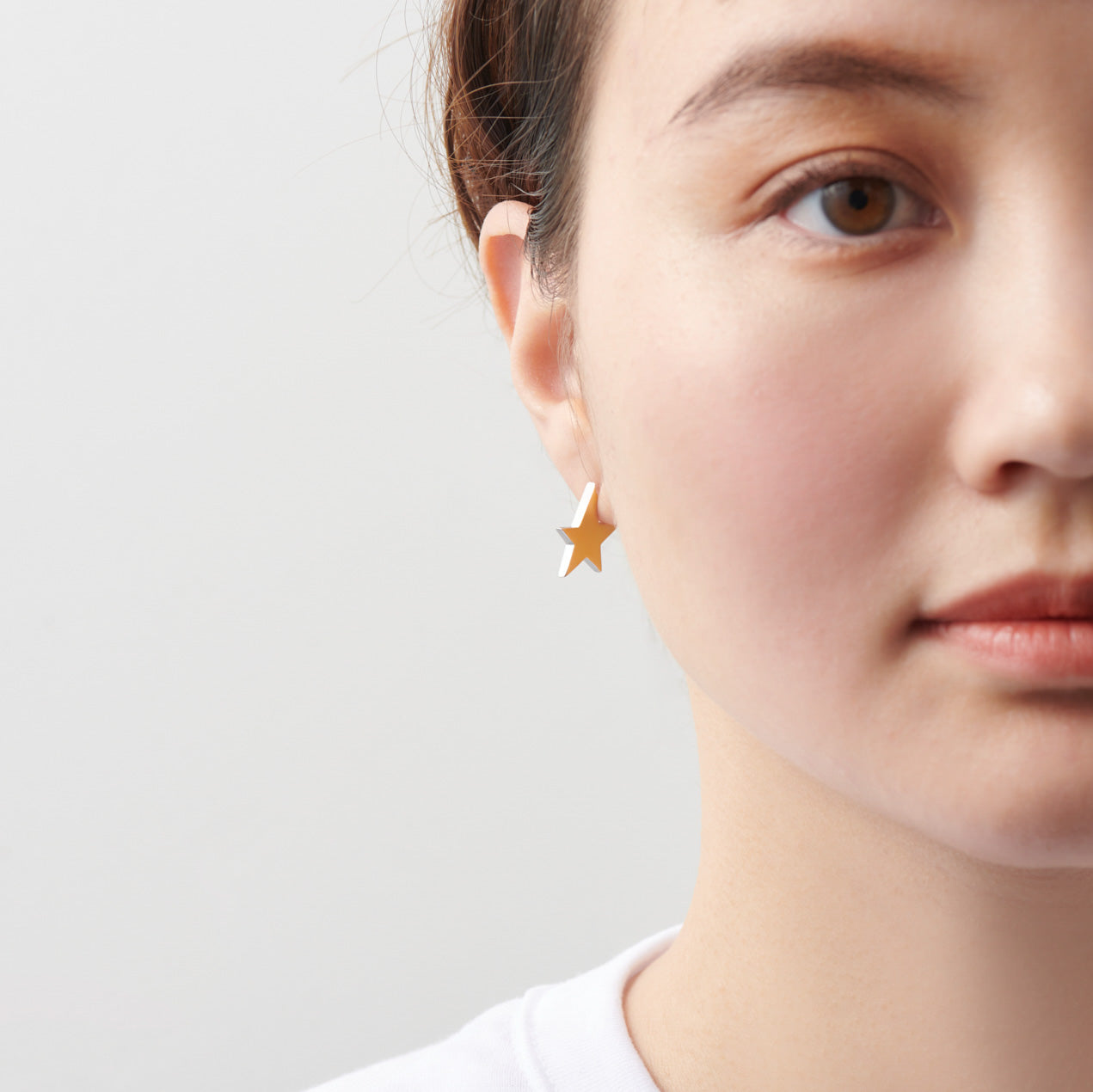 star pierce (reversible / small /gold×silver)