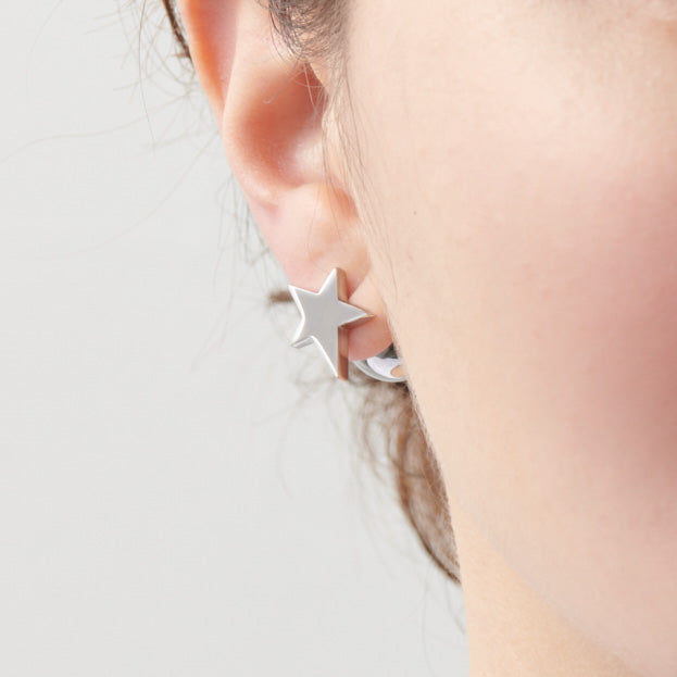 star pierce (small / silver)