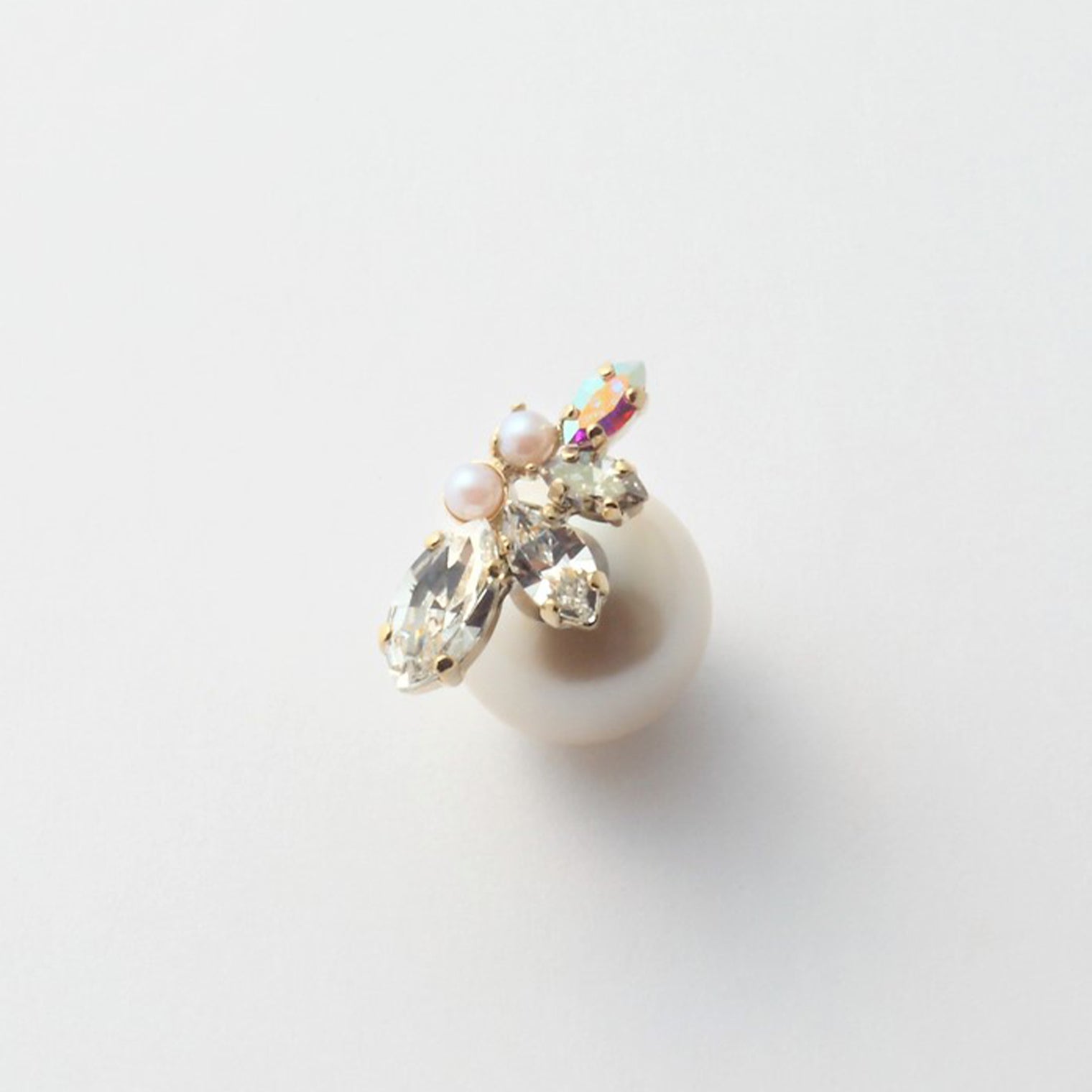 bijoux crystals pearl pierce