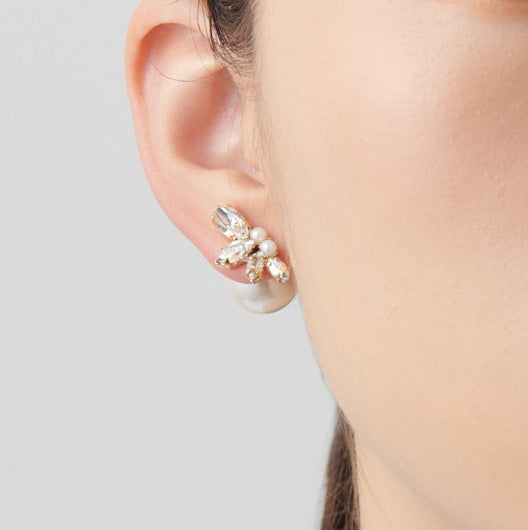 bijoux crystals pearl pierce