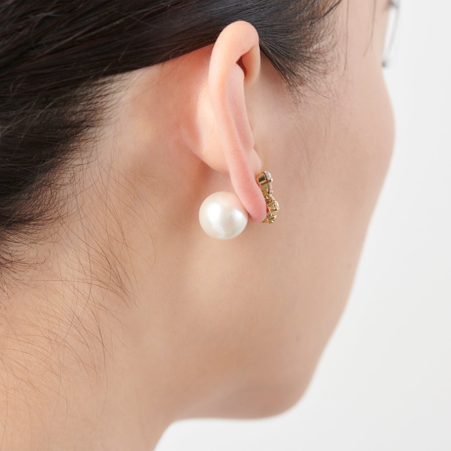 bijoux crystals pearl pierce