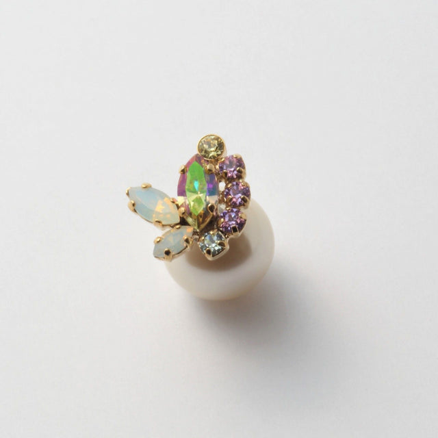 bijoux crystals pearl pierce