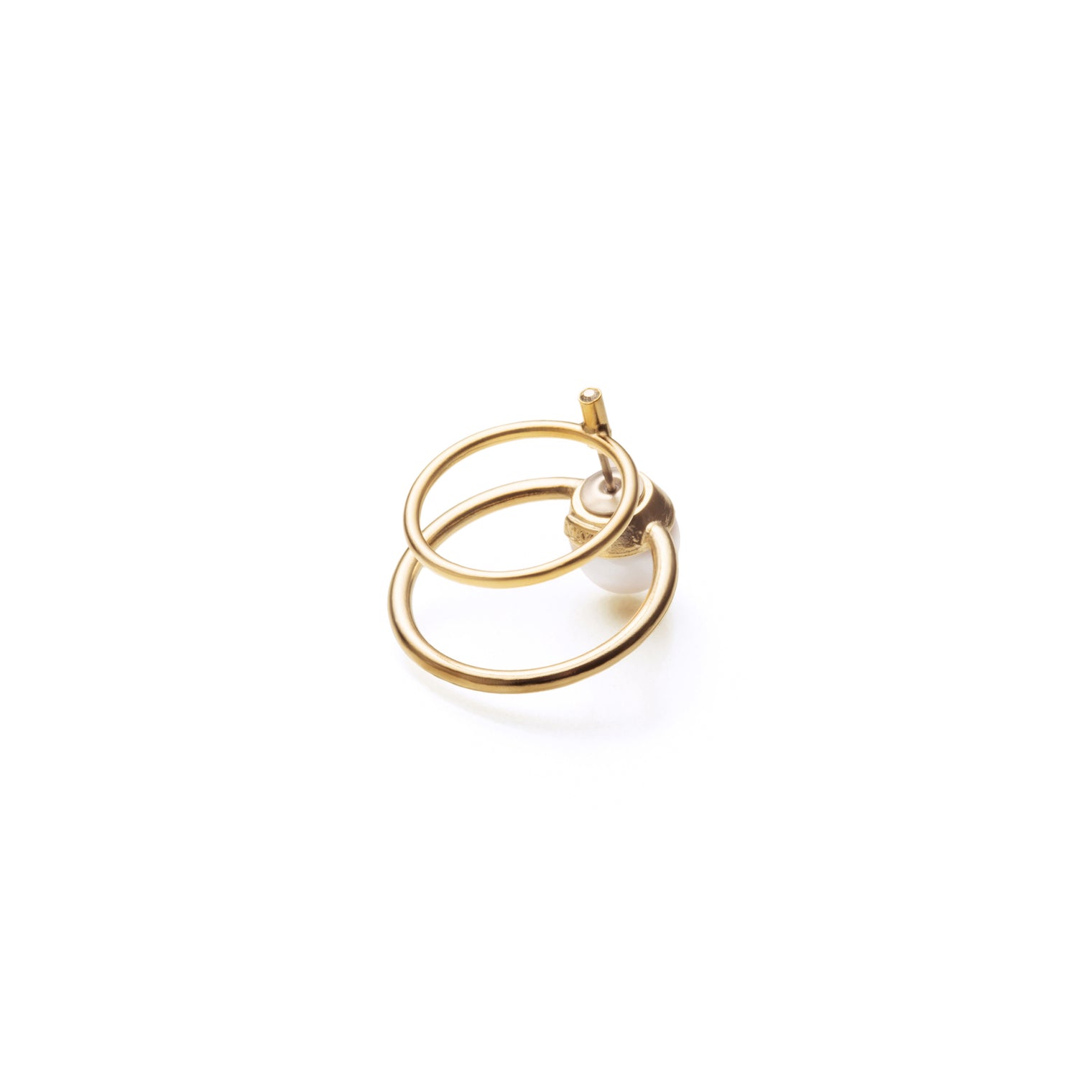 hoop catch pierce (circle / 24mm hoop / gold)