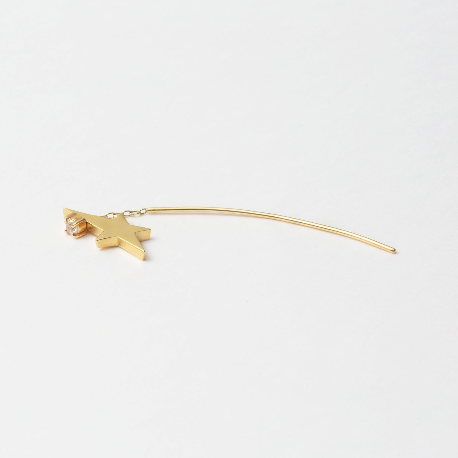 2way star pierce (Gold / Cubic Zirconia)