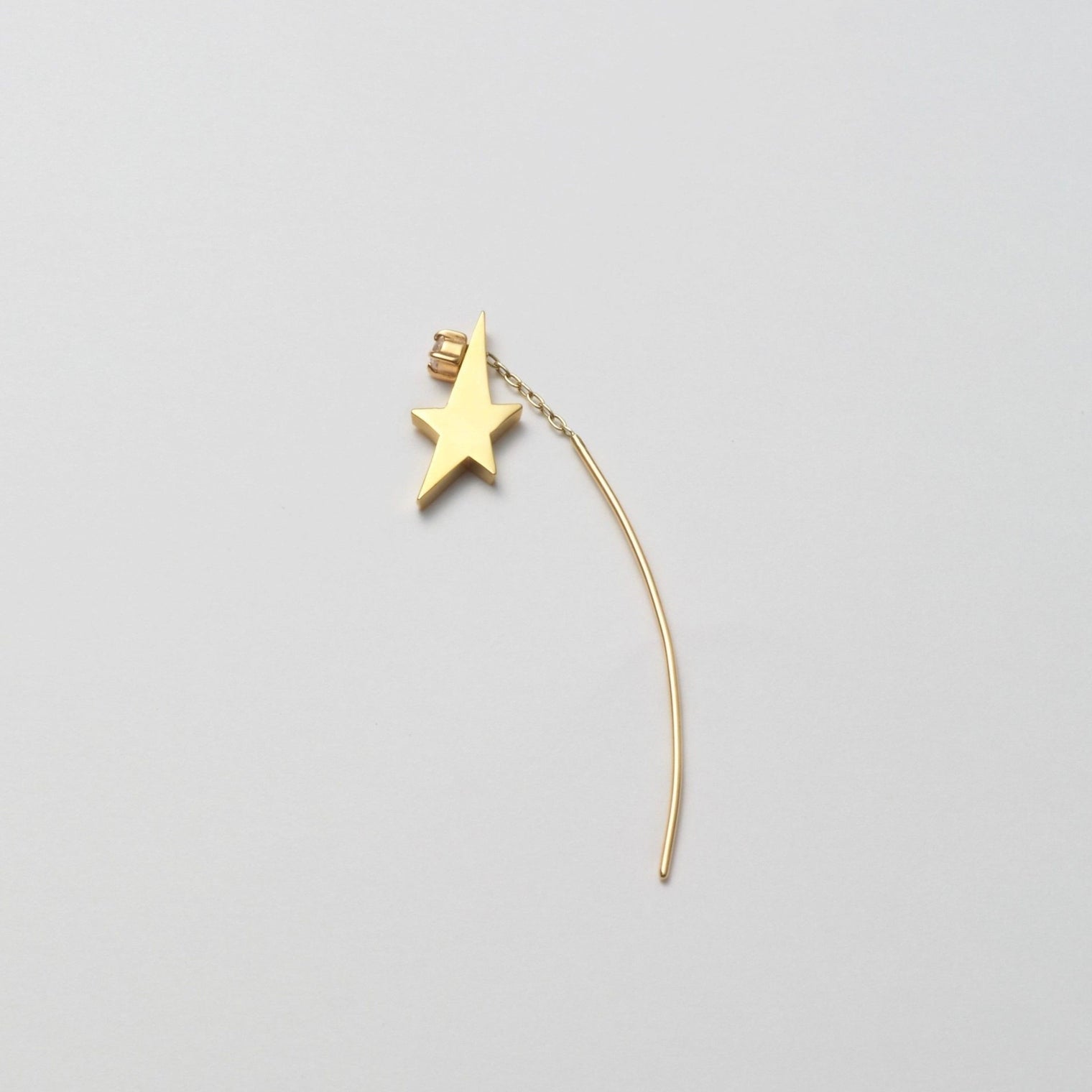 2way star pierce (Gold / Cubic Zirconia)