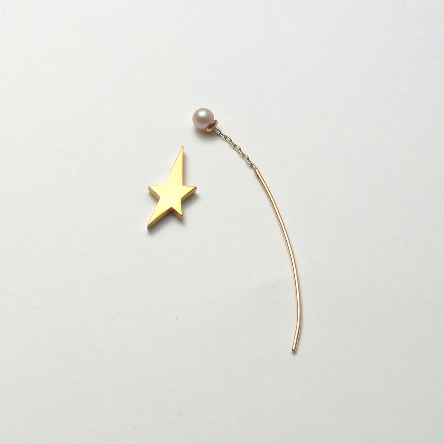 2way star pierce (Gold / Pearl )
