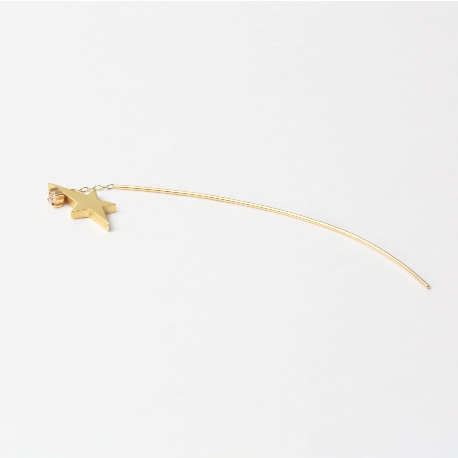 2way star pierce (Gold / Cubic Zirconia)