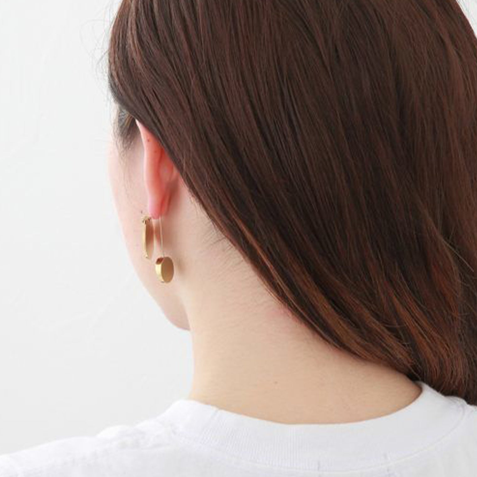 23mm circle / k10 post pierced earring