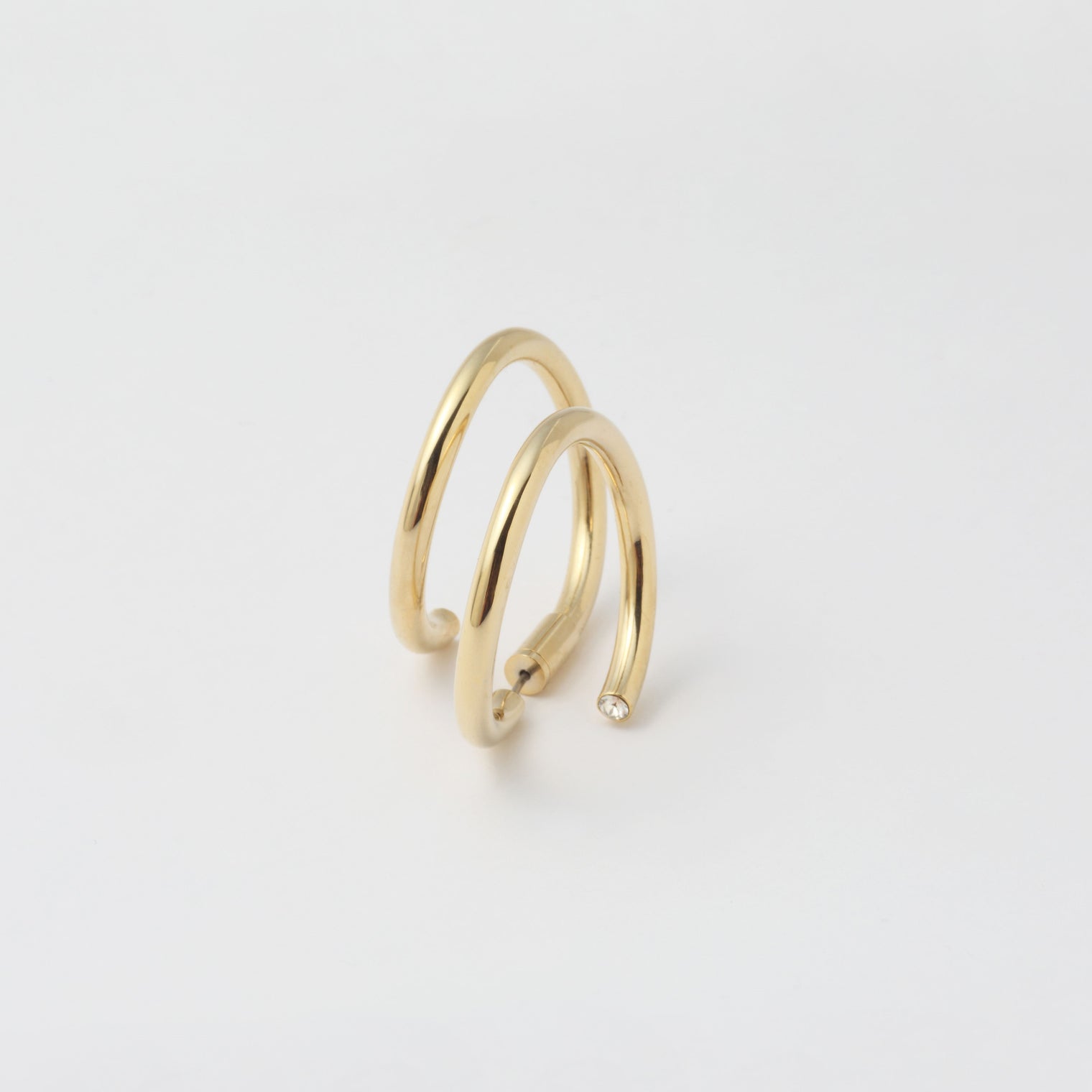 Gold line pierce (30mm line×30mm line / crystal glass)