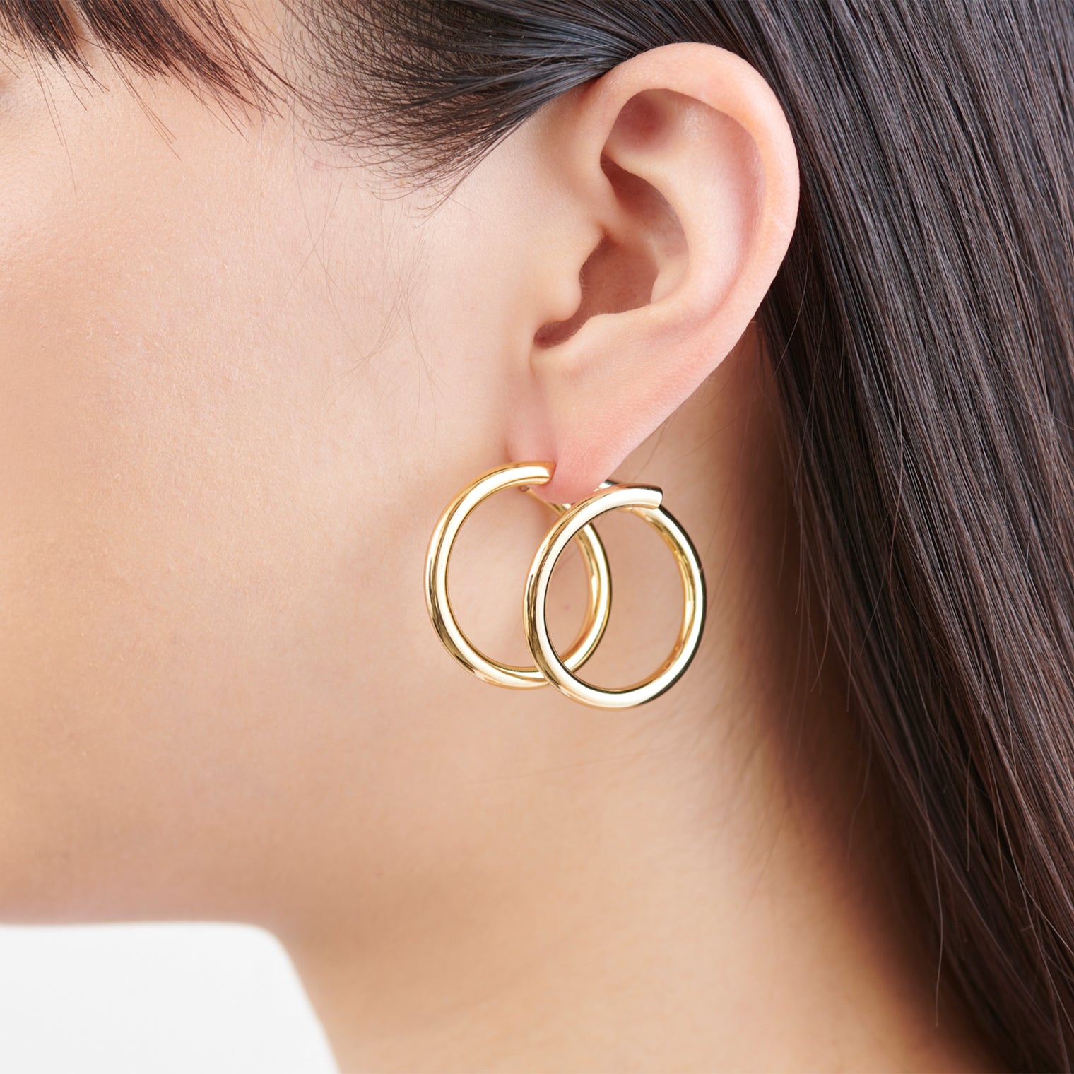 Gold line pierce (30mm line×30mm line / crystal glass)