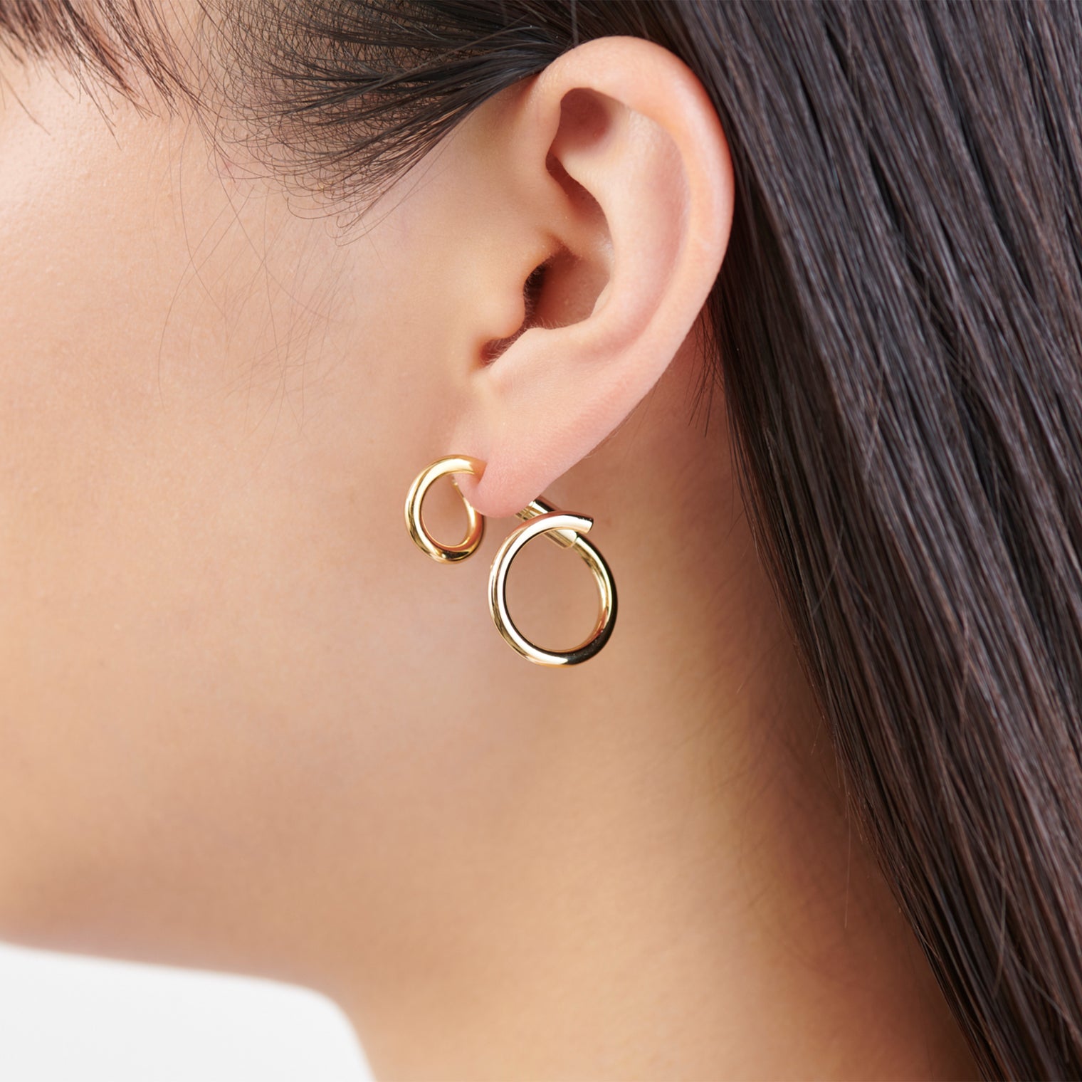 Gold line pierce(13mm line×19mm line/crystal glass/Gold)