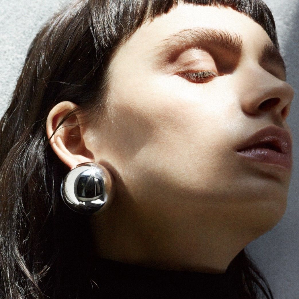 36mm sphere pierce (silver)