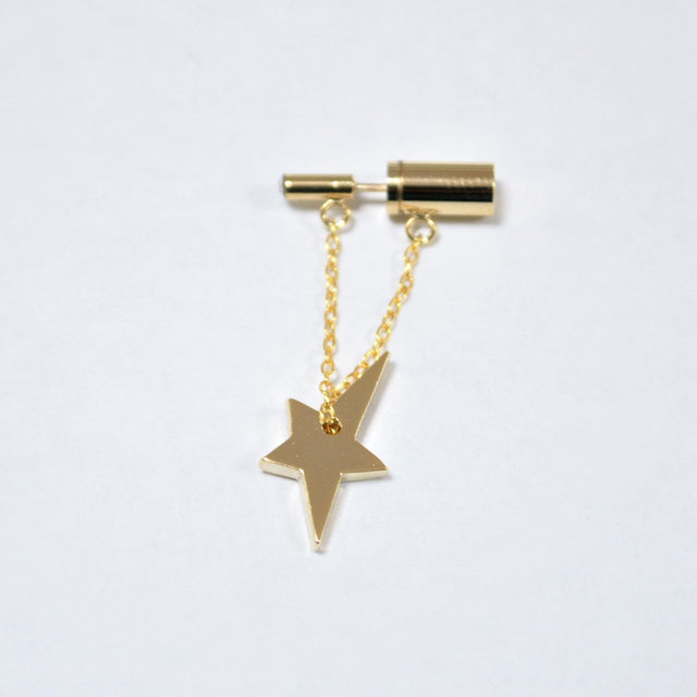 shine star pierce (cubic zirconia / K10 post / shine star)