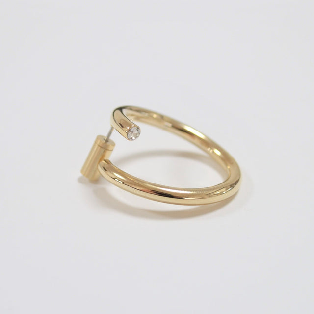 big circle pierce (gold)