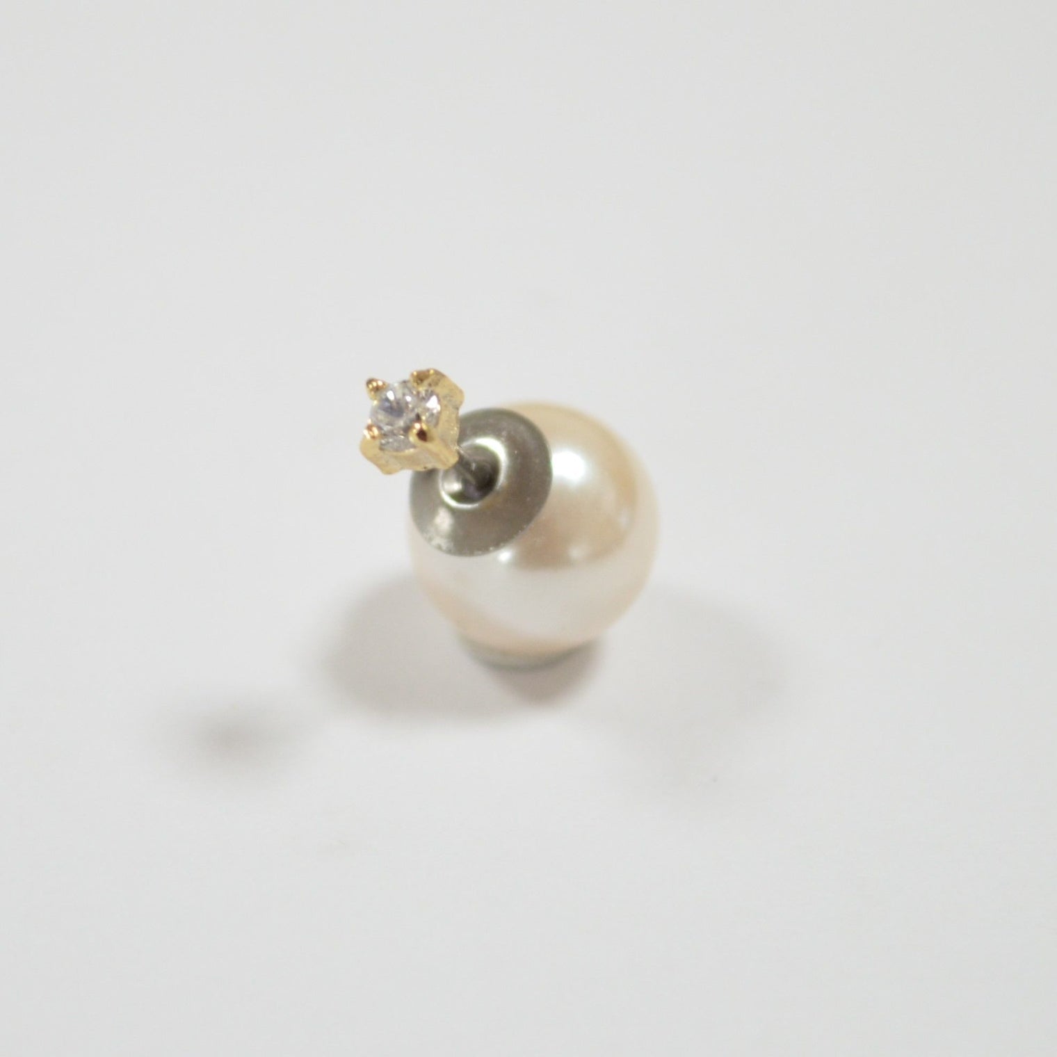 3 pearls chain pierce